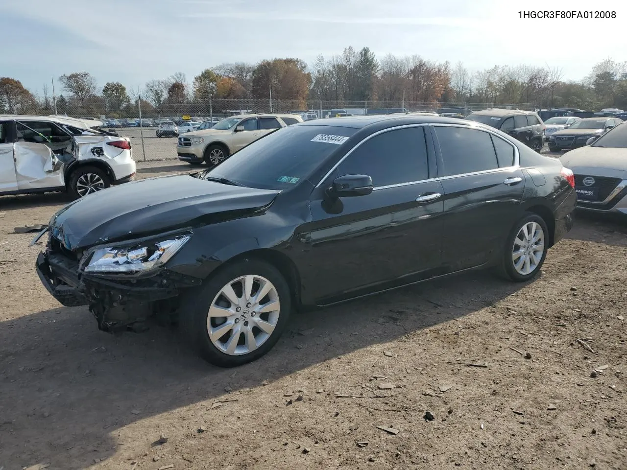 2015 Honda Accord Exl VIN: 1HGCR3F80FA012008 Lot: 78358444