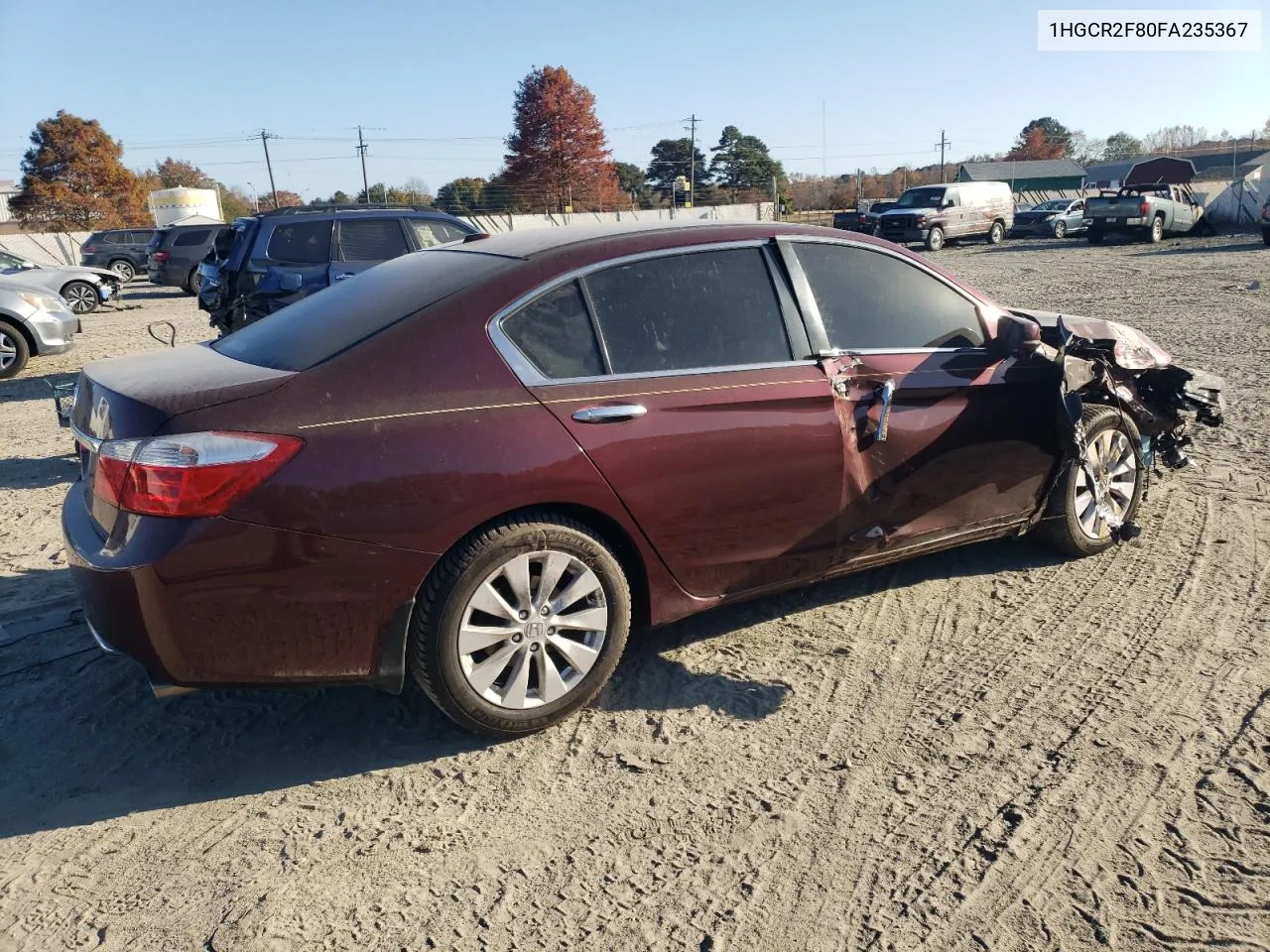 2015 Honda Accord Exl VIN: 1HGCR2F80FA235367 Lot: 78500164