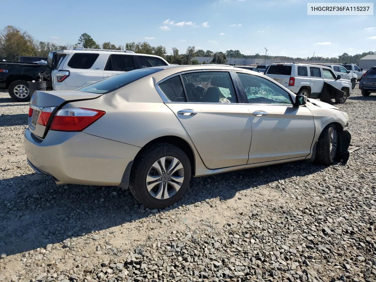 1HGCR2F36FA115237 2015 Honda Accord Lx