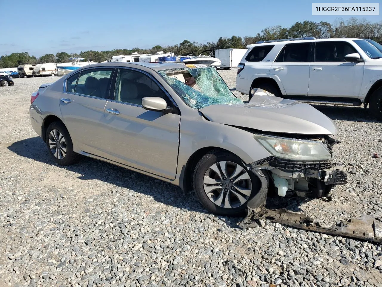 1HGCR2F36FA115237 2015 Honda Accord Lx