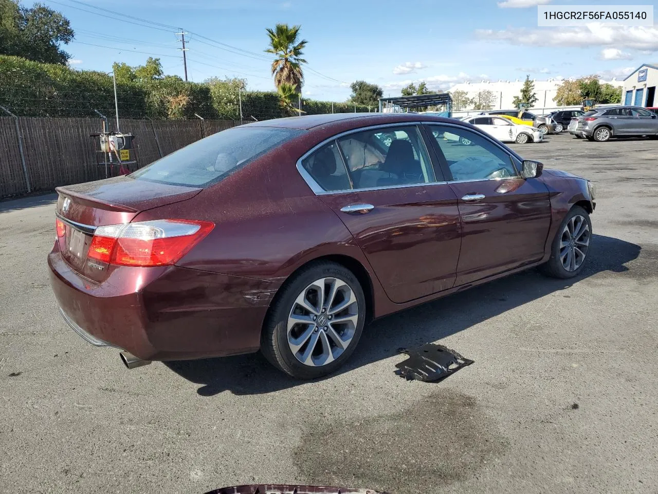 2015 Honda Accord Sport VIN: 1HGCR2F56FA055140 Lot: 78949654