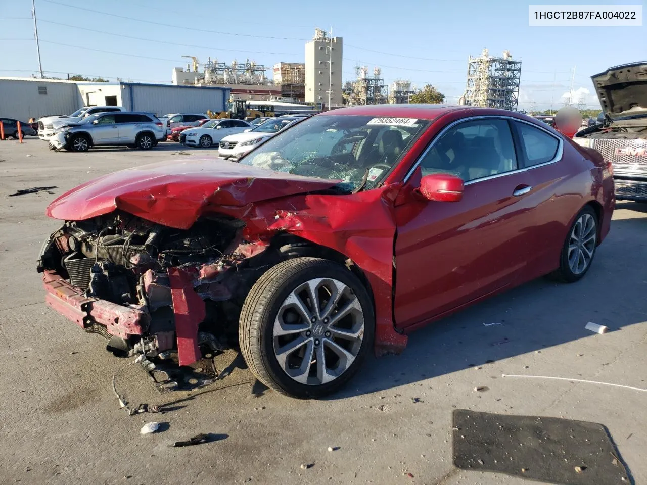 2015 Honda Accord Exl VIN: 1HGCT2B87FA004022 Lot: 79352464