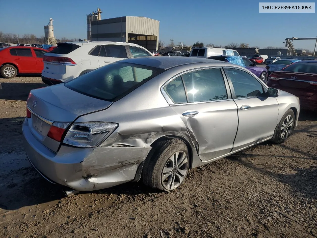 2015 Honda Accord Lx VIN: 1HGCR2F39FA150094 Lot: 79458674