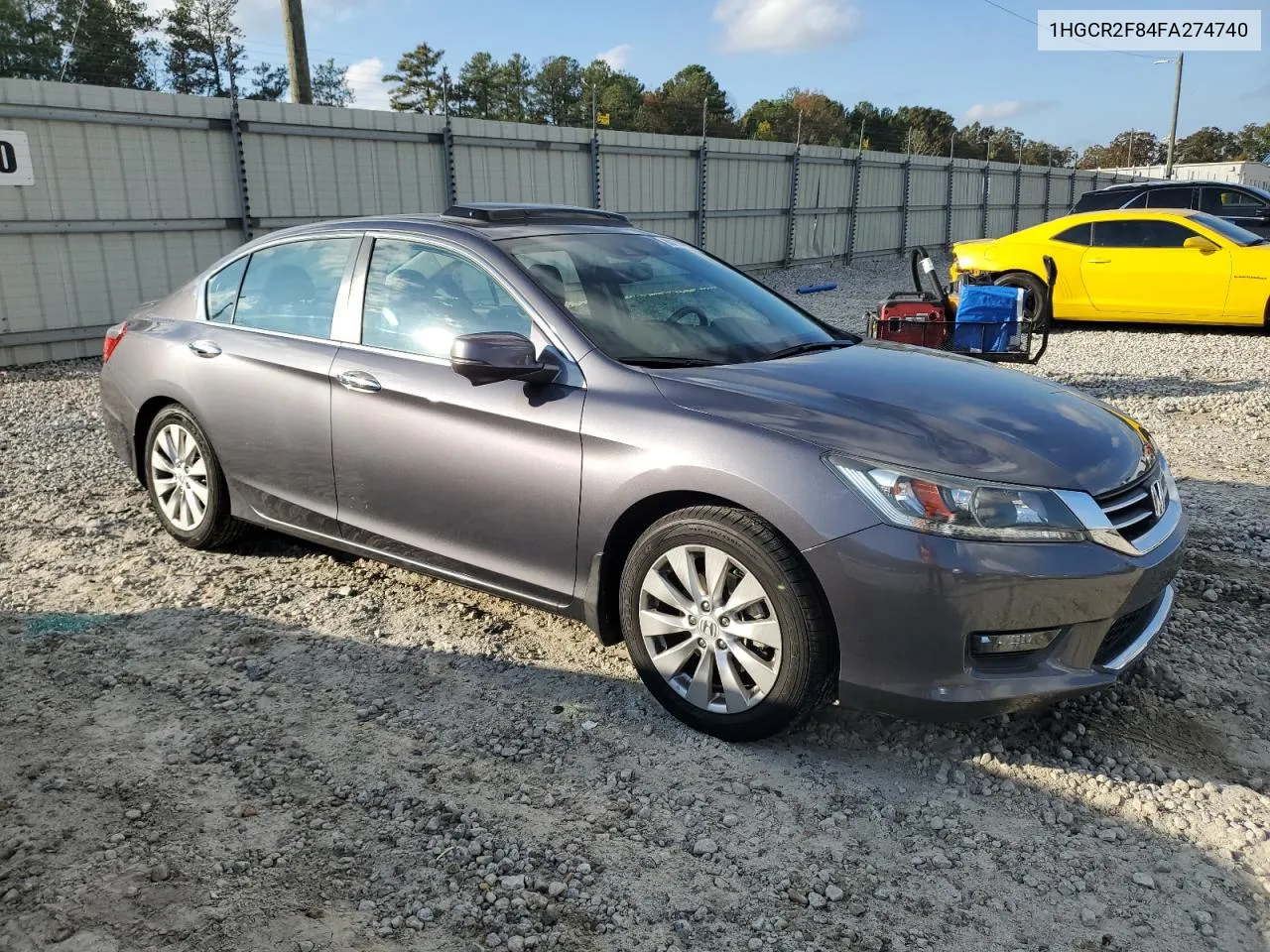 2015 Honda Accord Exl VIN: 1HGCR2F84FA274740 Lot: 80104614