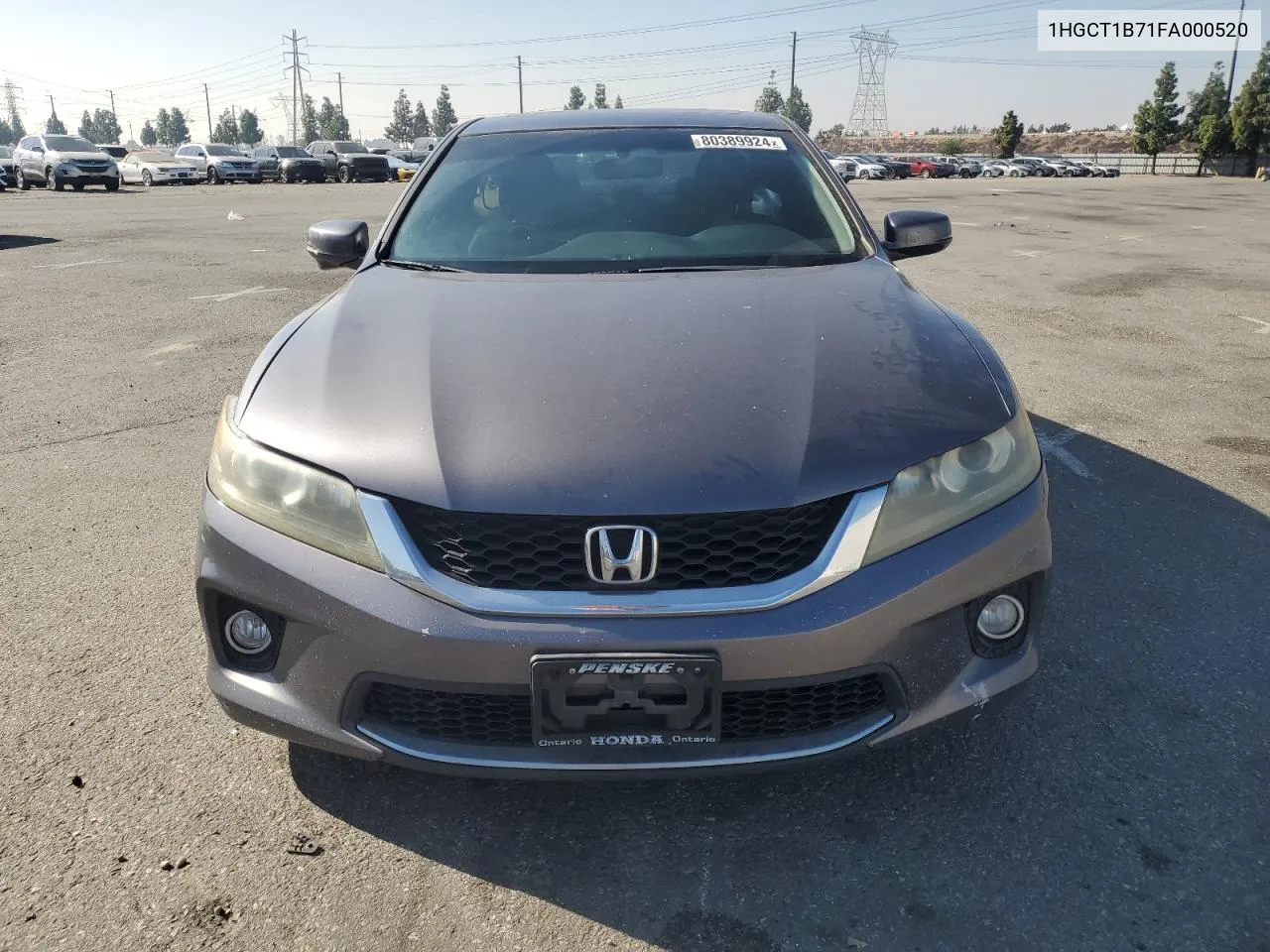 2015 Honda Accord Ex VIN: 1HGCT1B71FA000520 Lot: 80389924