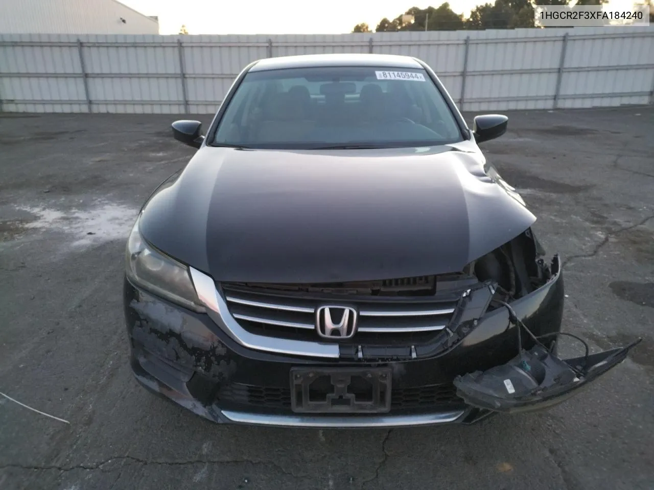 2015 Honda Accord Lx VIN: 1HGCR2F3XFA184240 Lot: 81145944