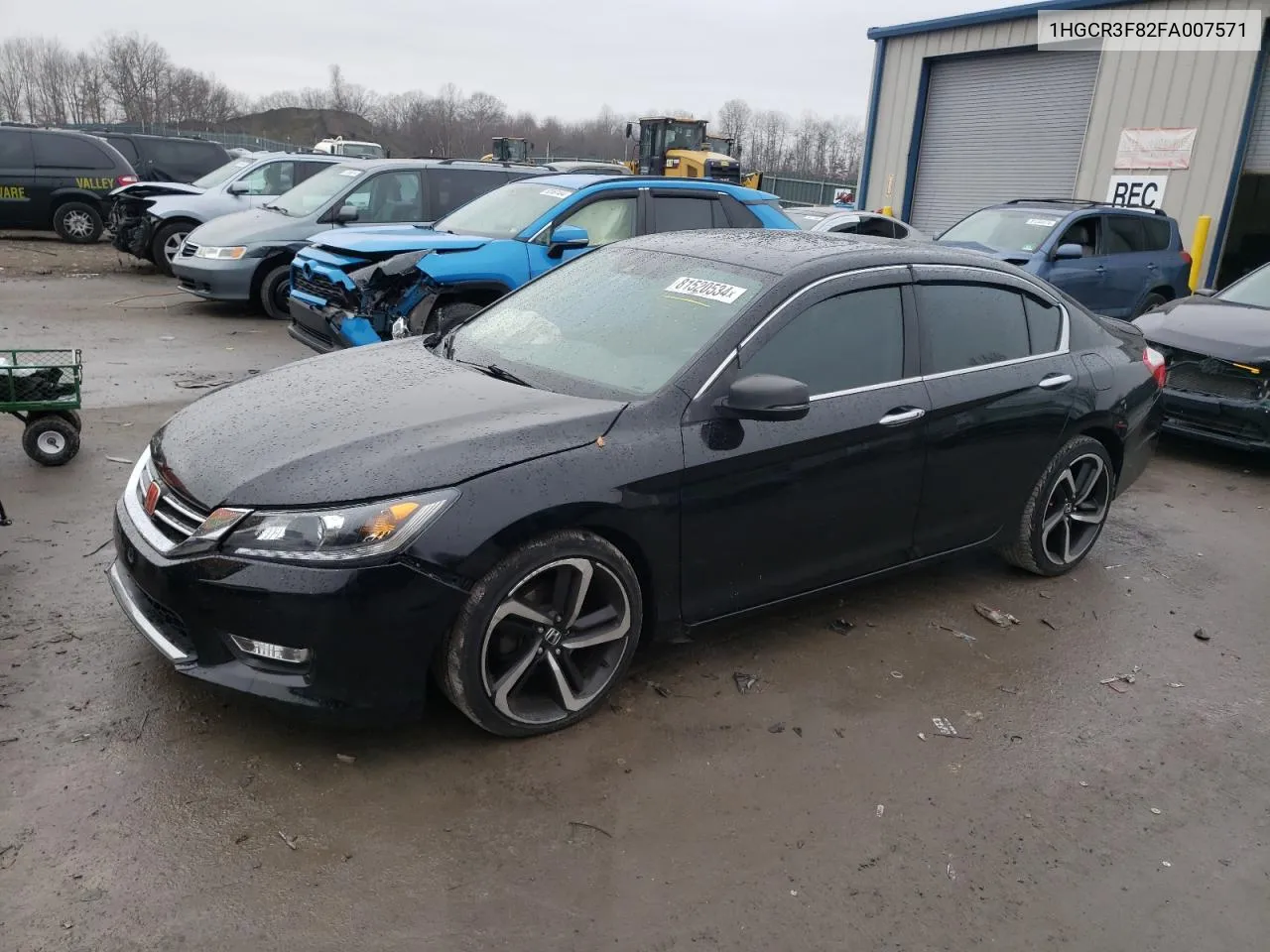 2015 Honda Accord Exl VIN: 1HGCR3F82FA007571 Lot: 81520534