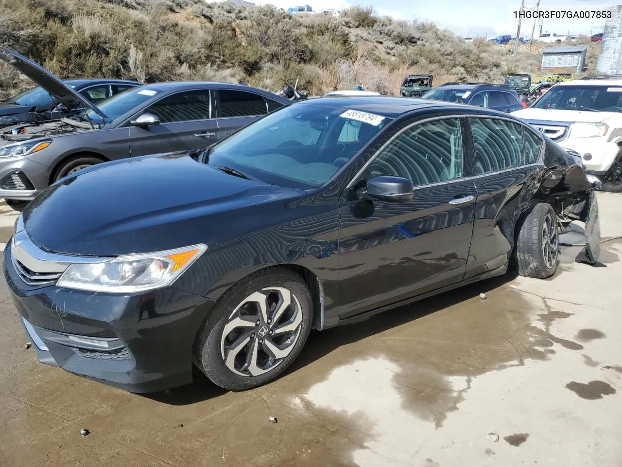 2016 Honda Accord Exl VIN: 1HGCR3F07GA007853 Lot: 48518794