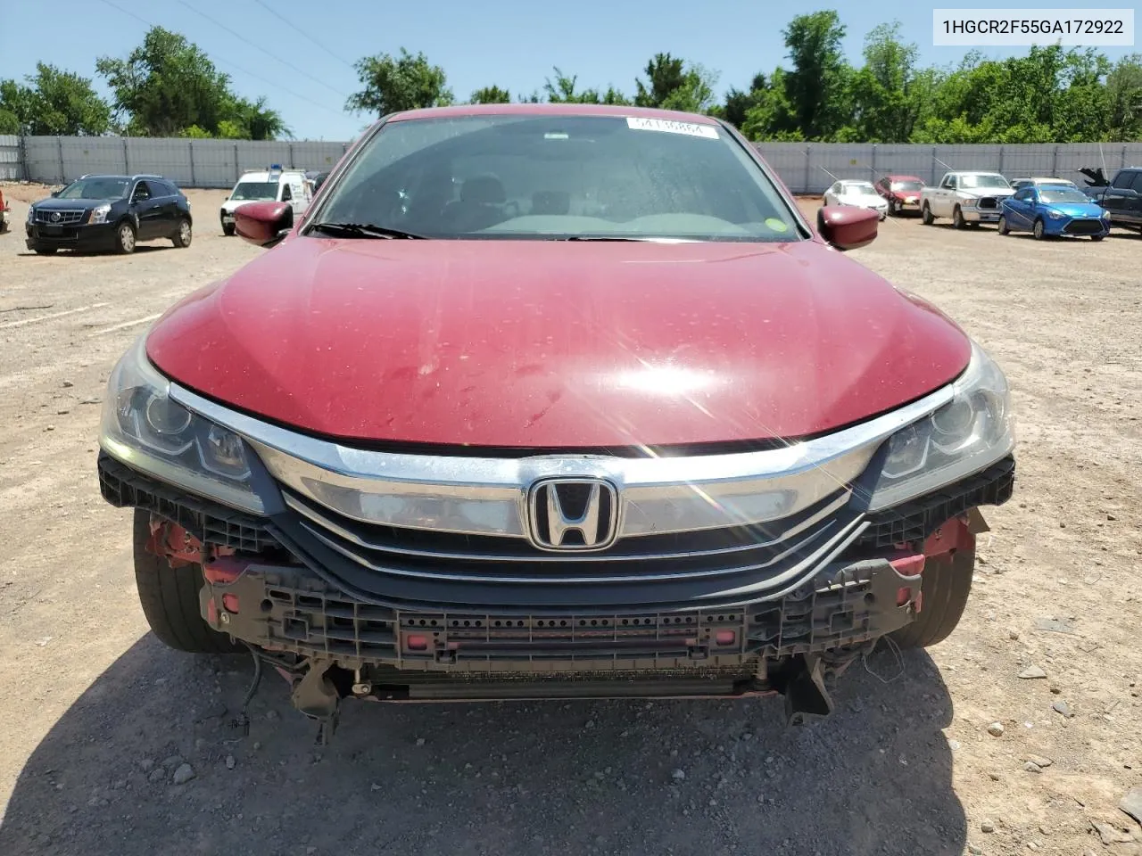 1HGCR2F55GA172922 2016 Honda Accord Sport