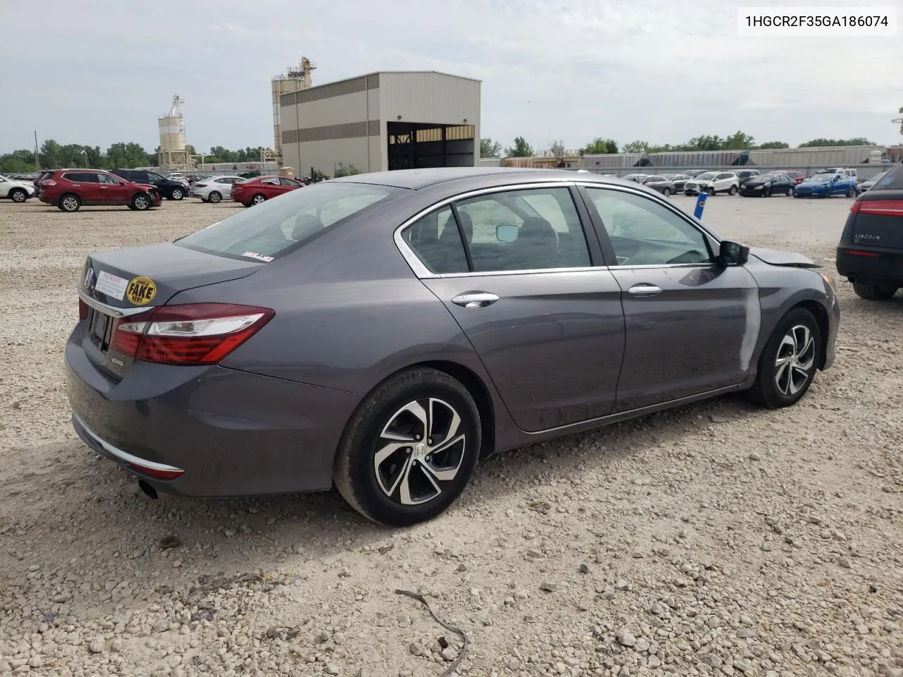 2016 Honda Accord Lx VIN: 1HGCR2F35GA186074 Lot: 56415834