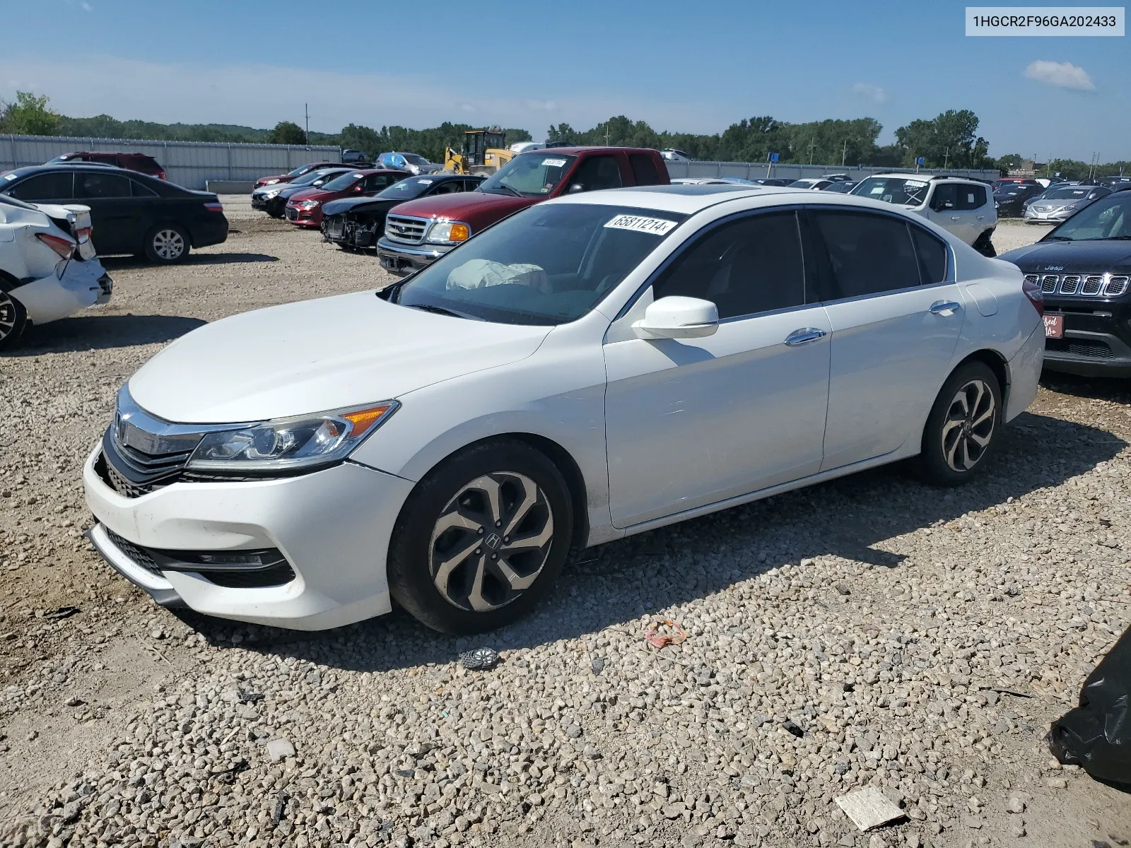 2016 Honda Accord Exl VIN: 1HGCR2F96GA202433 Lot: 65811214