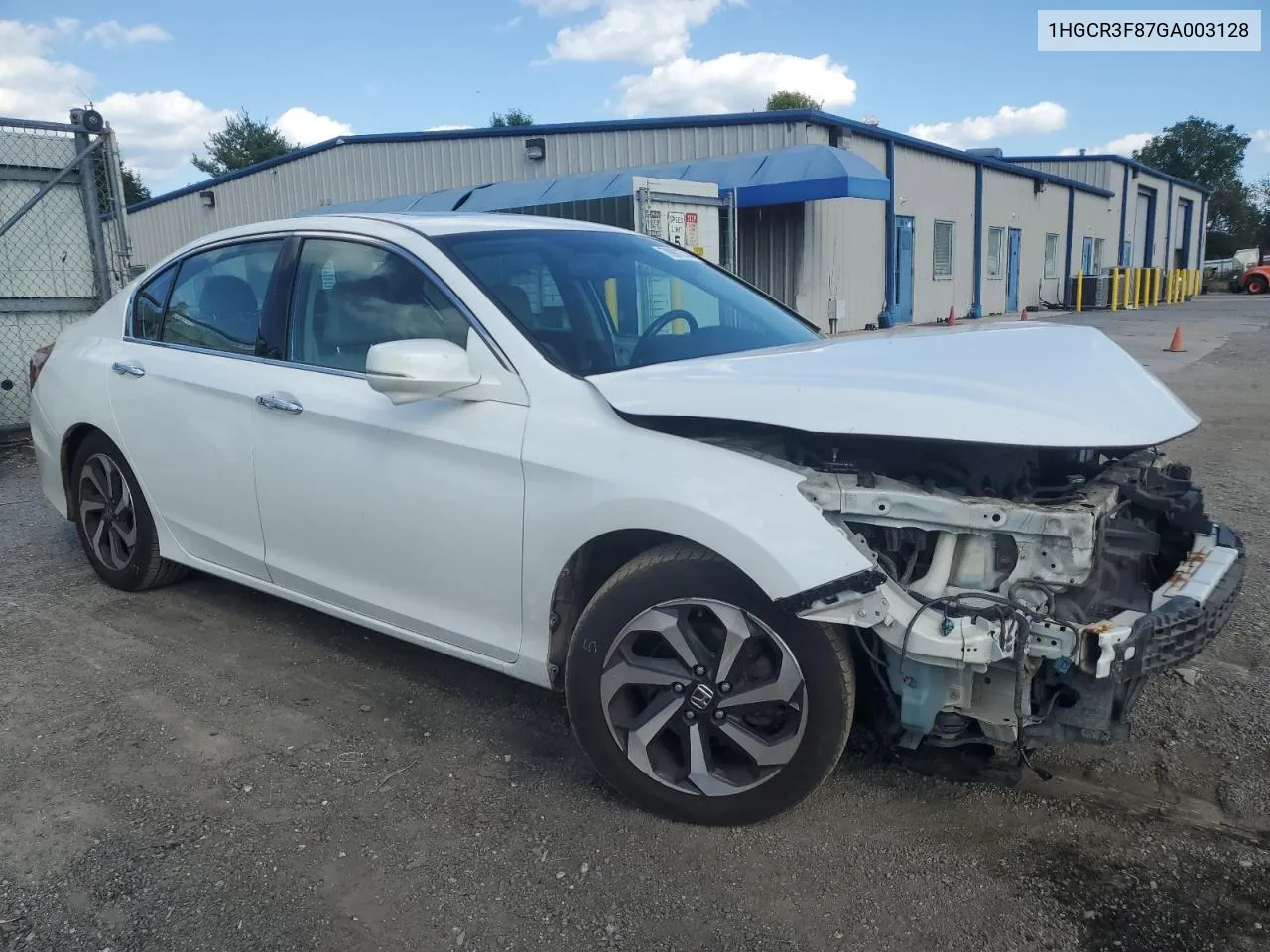 2016 Honda Accord Exl VIN: 1HGCR3F87GA003128 Lot: 70972784