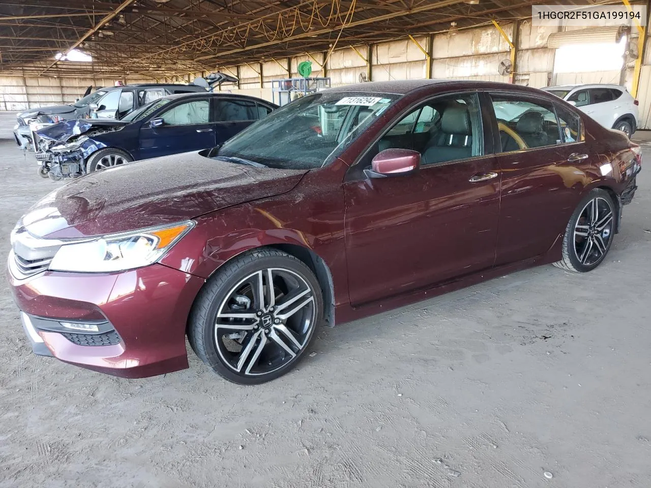 2016 Honda Accord Sport VIN: 1HGCR2F51GA199194 Lot: 71316294