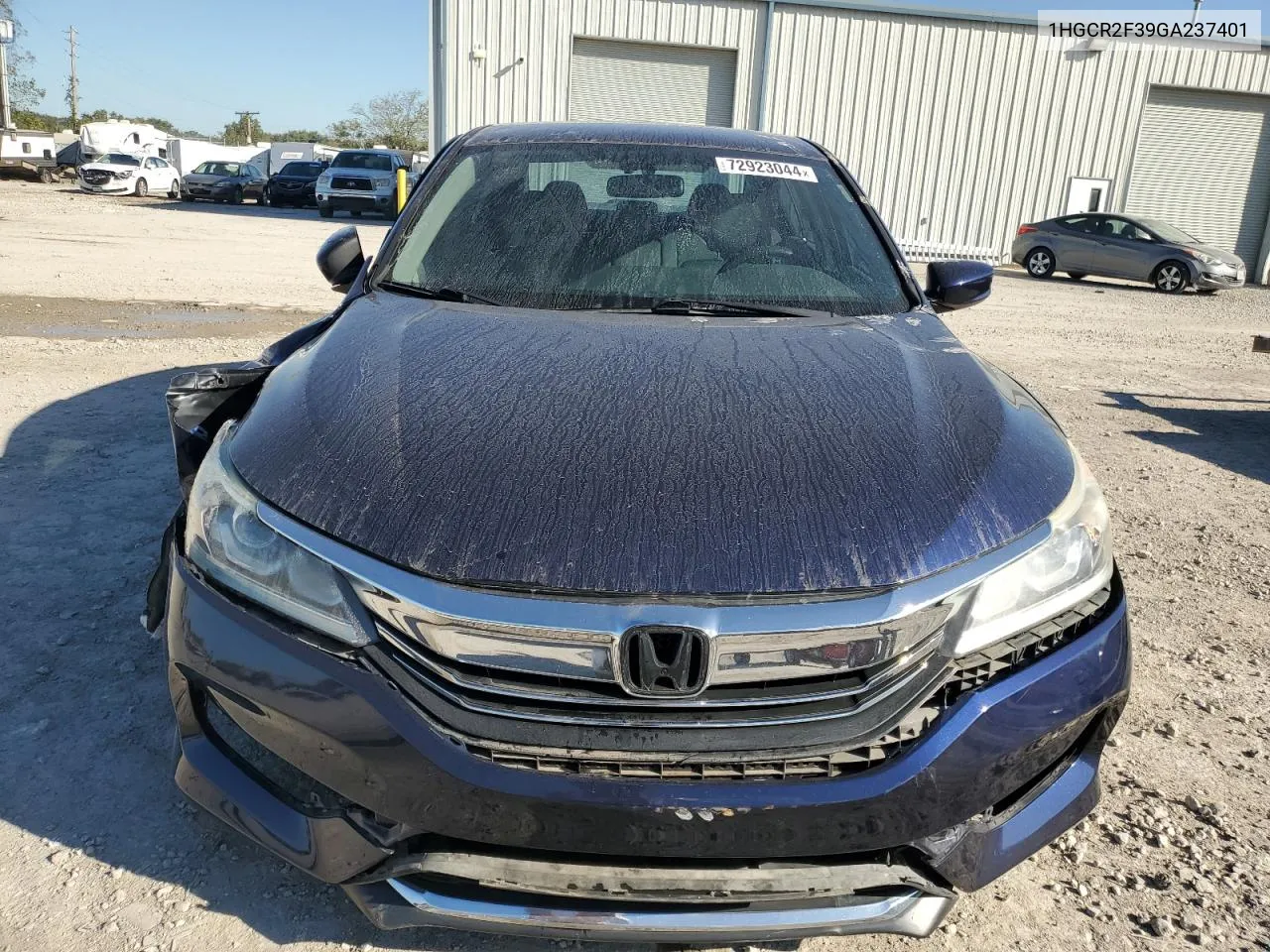 1HGCR2F39GA237401 2016 Honda Accord Lx