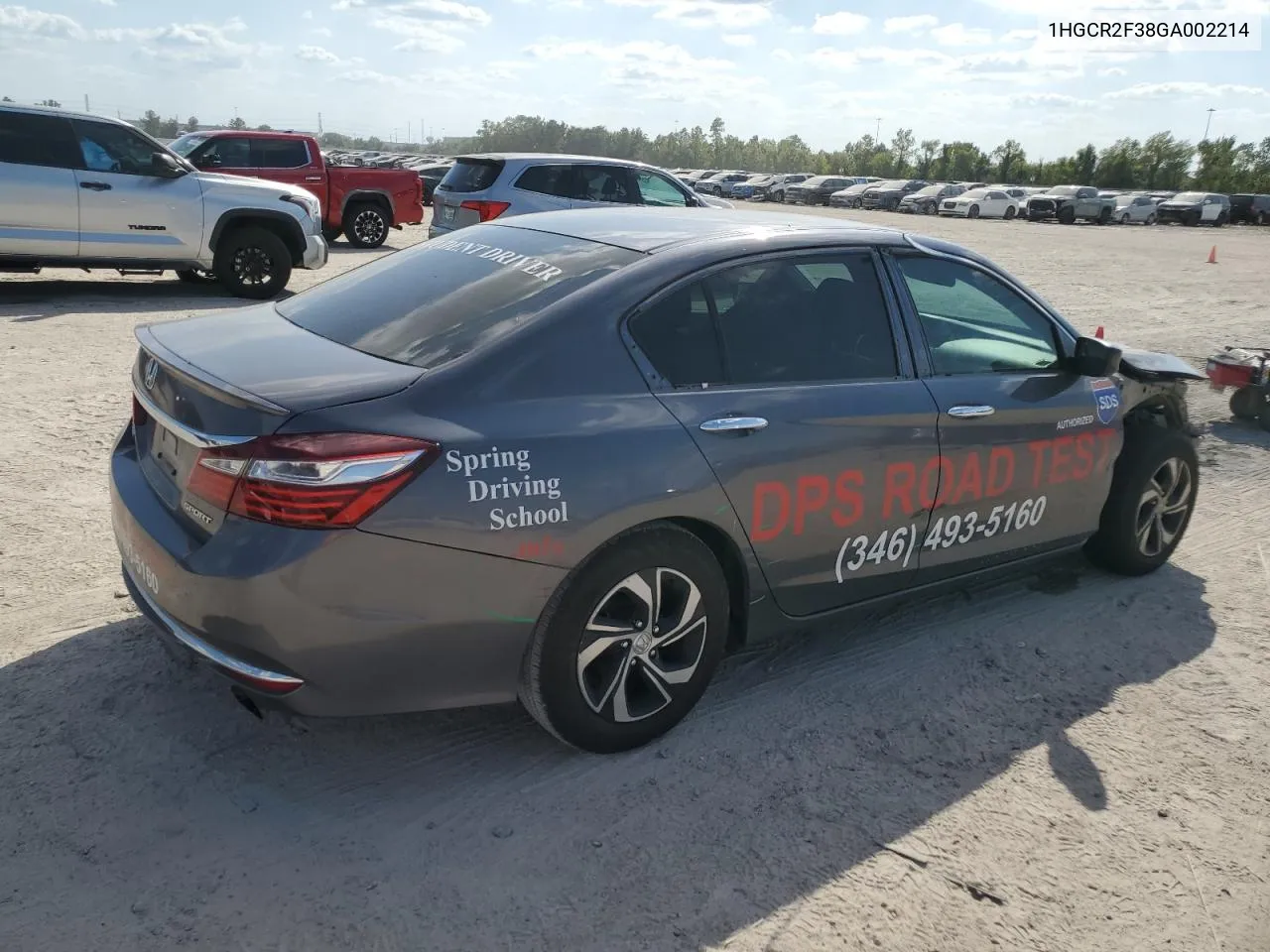 2016 Honda Accord Lx VIN: 1HGCR2F38GA002214 Lot: 73148974