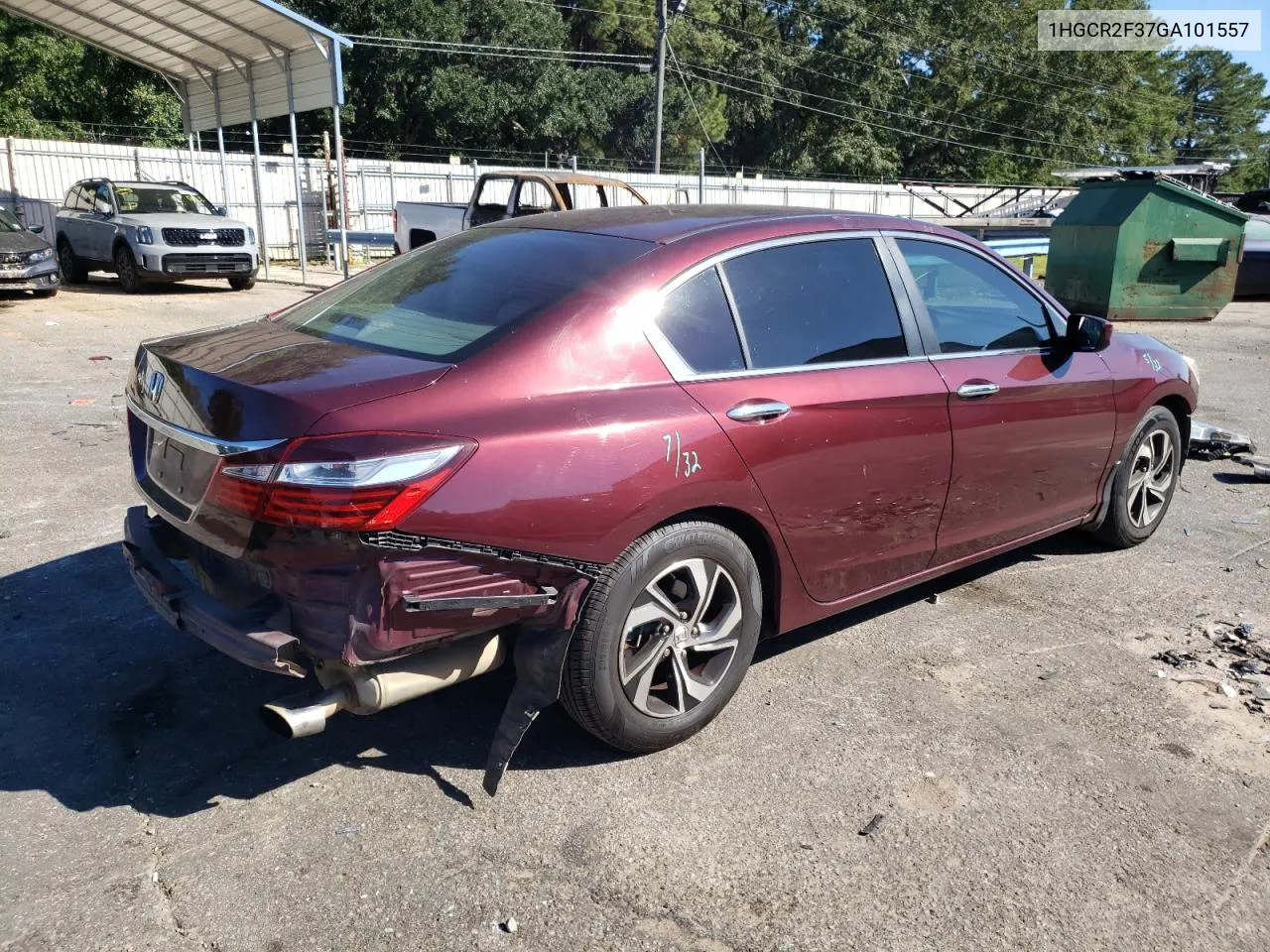 2016 Honda Accord Lx VIN: 1HGCR2F37GA101557 Lot: 73705904