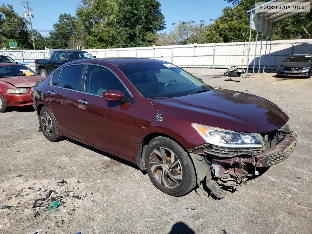 2016 Honda Accord Lx VIN: 1HGCR2F37GA101557 Lot: 73705904