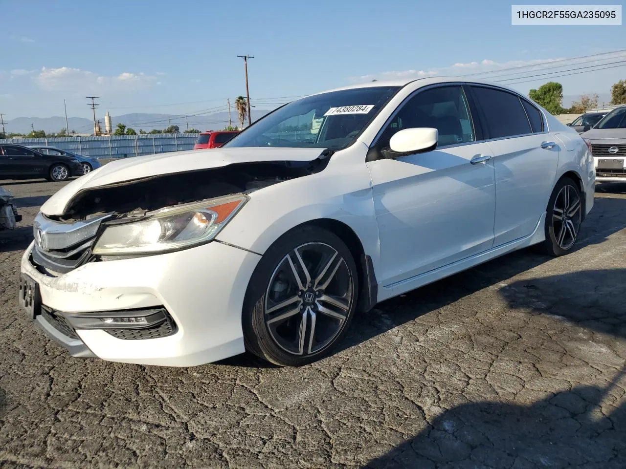 1HGCR2F55GA235095 2016 Honda Accord Sport