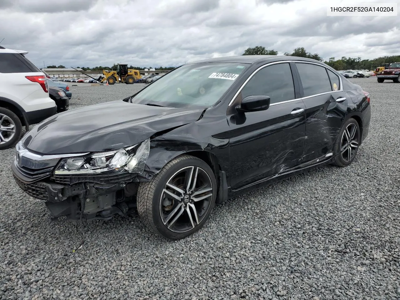 2016 Honda Accord Sport VIN: 1HGCR2F52GA140204 Lot: 74784804