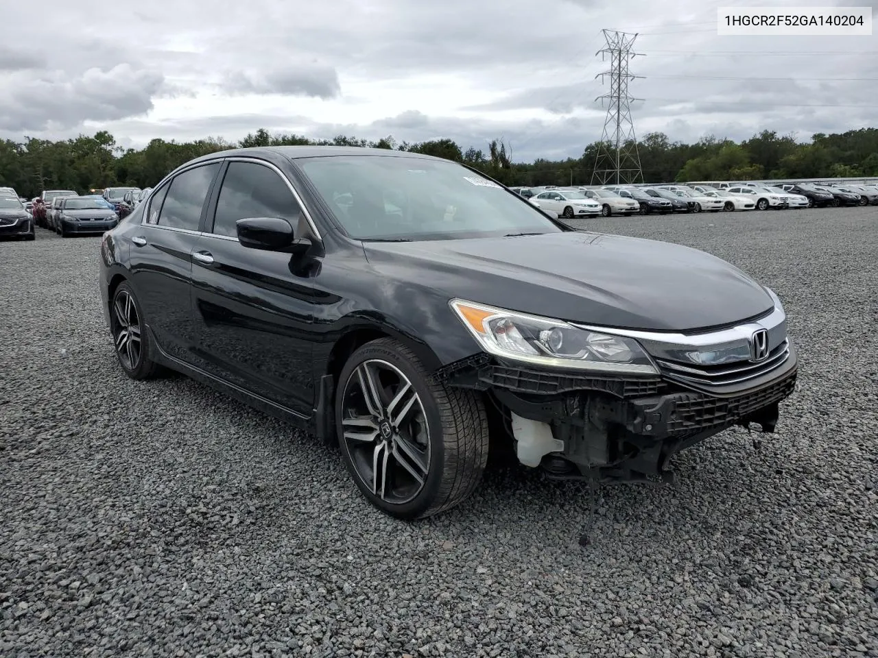 1HGCR2F52GA140204 2016 Honda Accord Sport