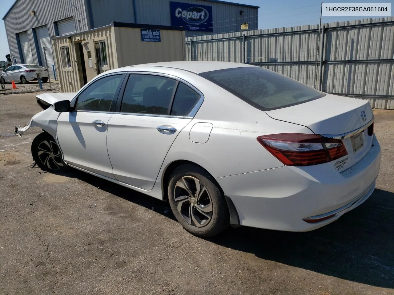 2016 Honda Accord Lx VIN: 1HGCR2F38GA061604 Lot: 74963304