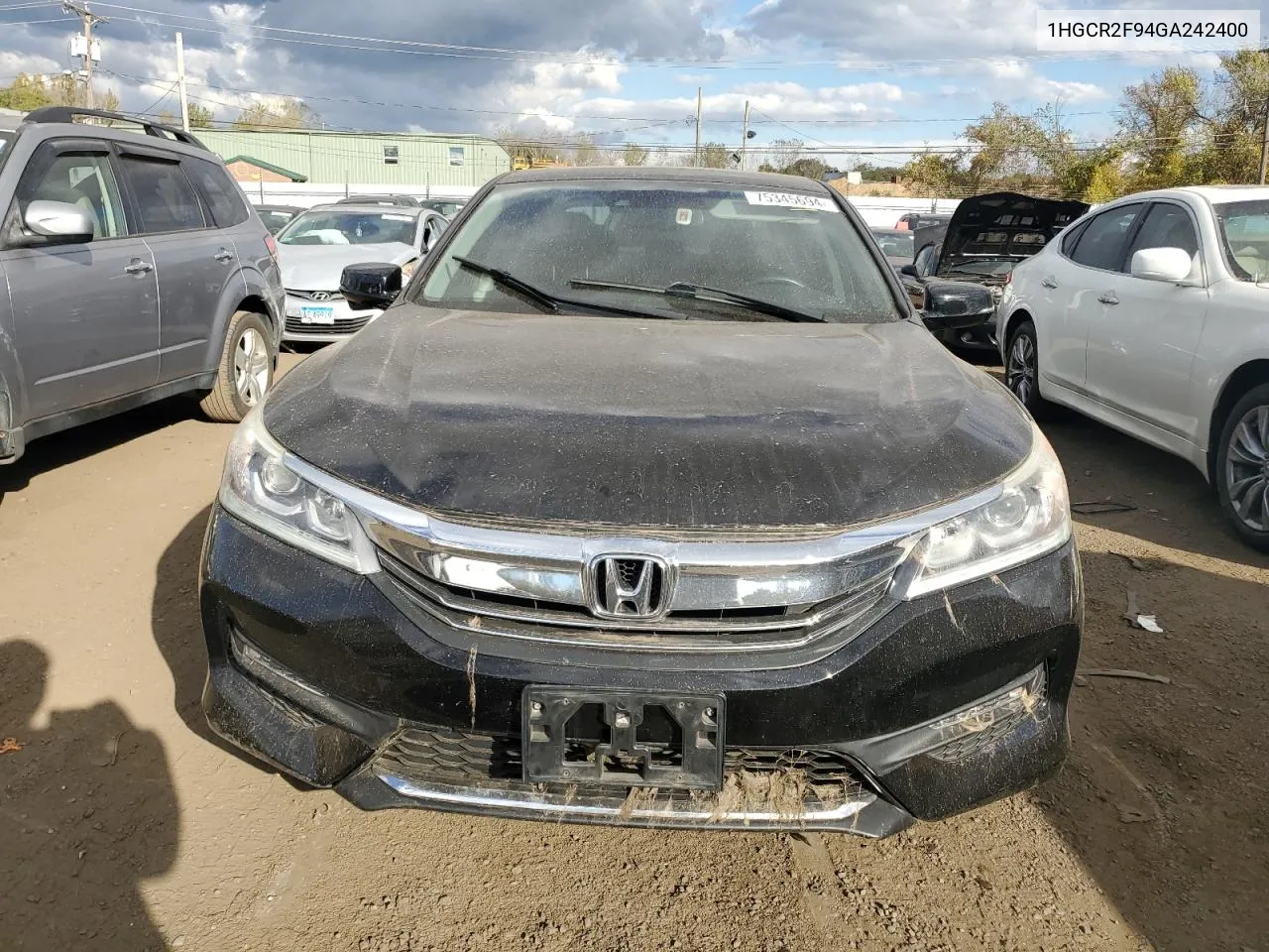 2016 Honda Accord Exl VIN: 1HGCR2F94GA242400 Lot: 75345694