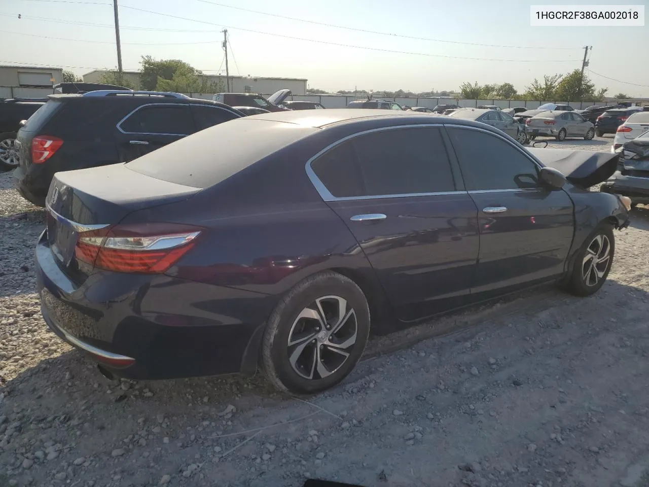 1HGCR2F38GA002018 2016 Honda Accord Lx