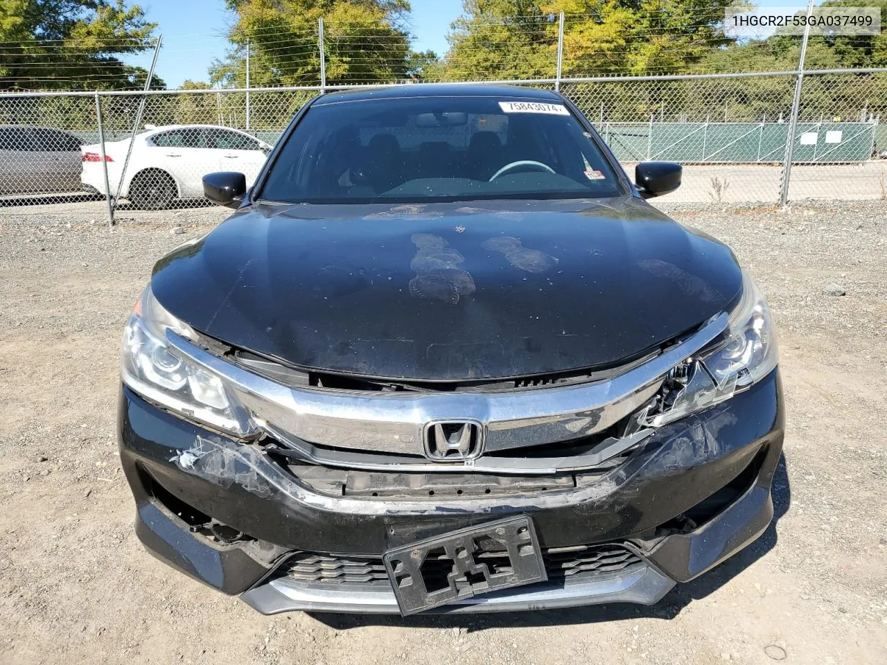 2016 Honda Accord Sport VIN: 1HGCR2F53GA037499 Lot: 75843074