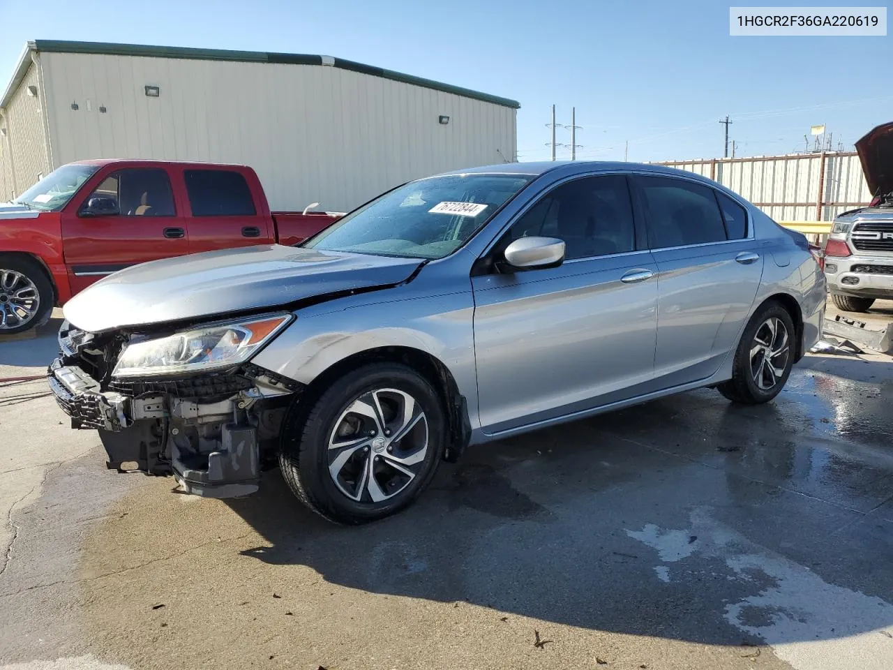 2016 Honda Accord Lx VIN: 1HGCR2F36GA220619 Lot: 76722844