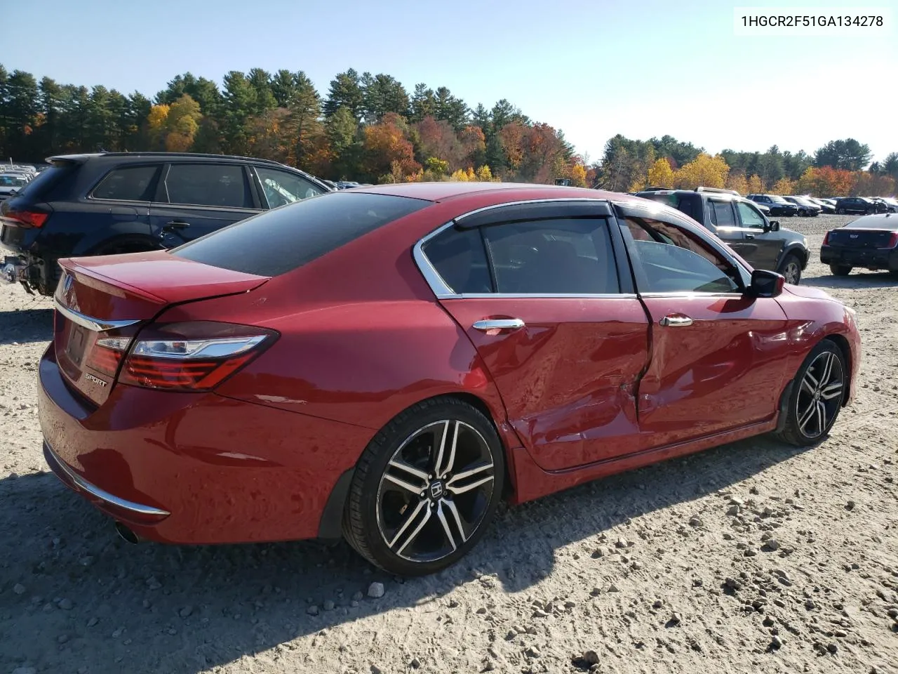 2016 Honda Accord Sport VIN: 1HGCR2F51GA134278 Lot: 76870264