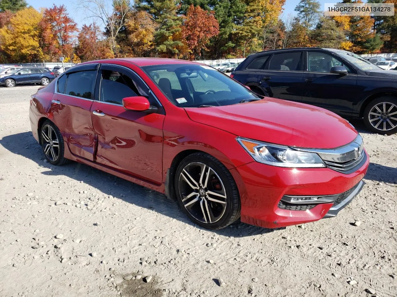 2016 Honda Accord Sport VIN: 1HGCR2F51GA134278 Lot: 76870264