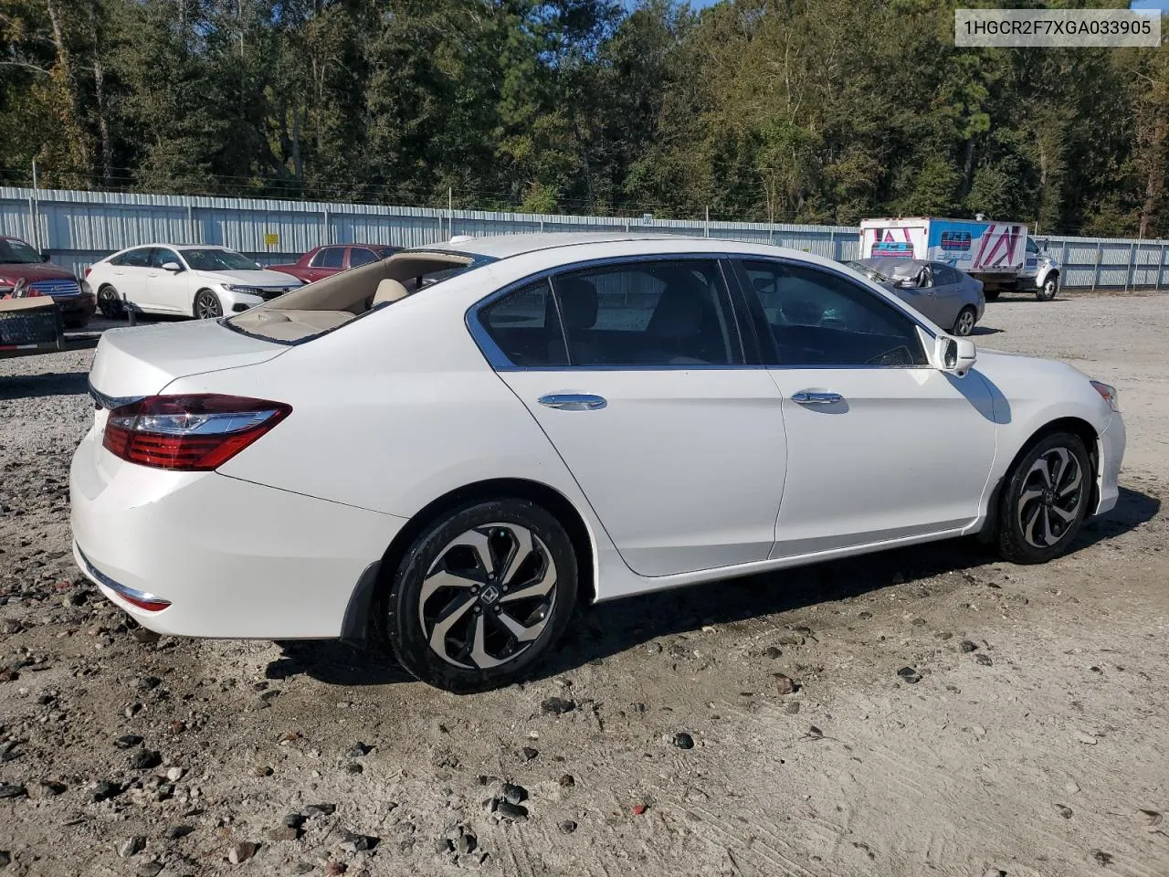 1HGCR2F7XGA033905 2016 Honda Accord Ex