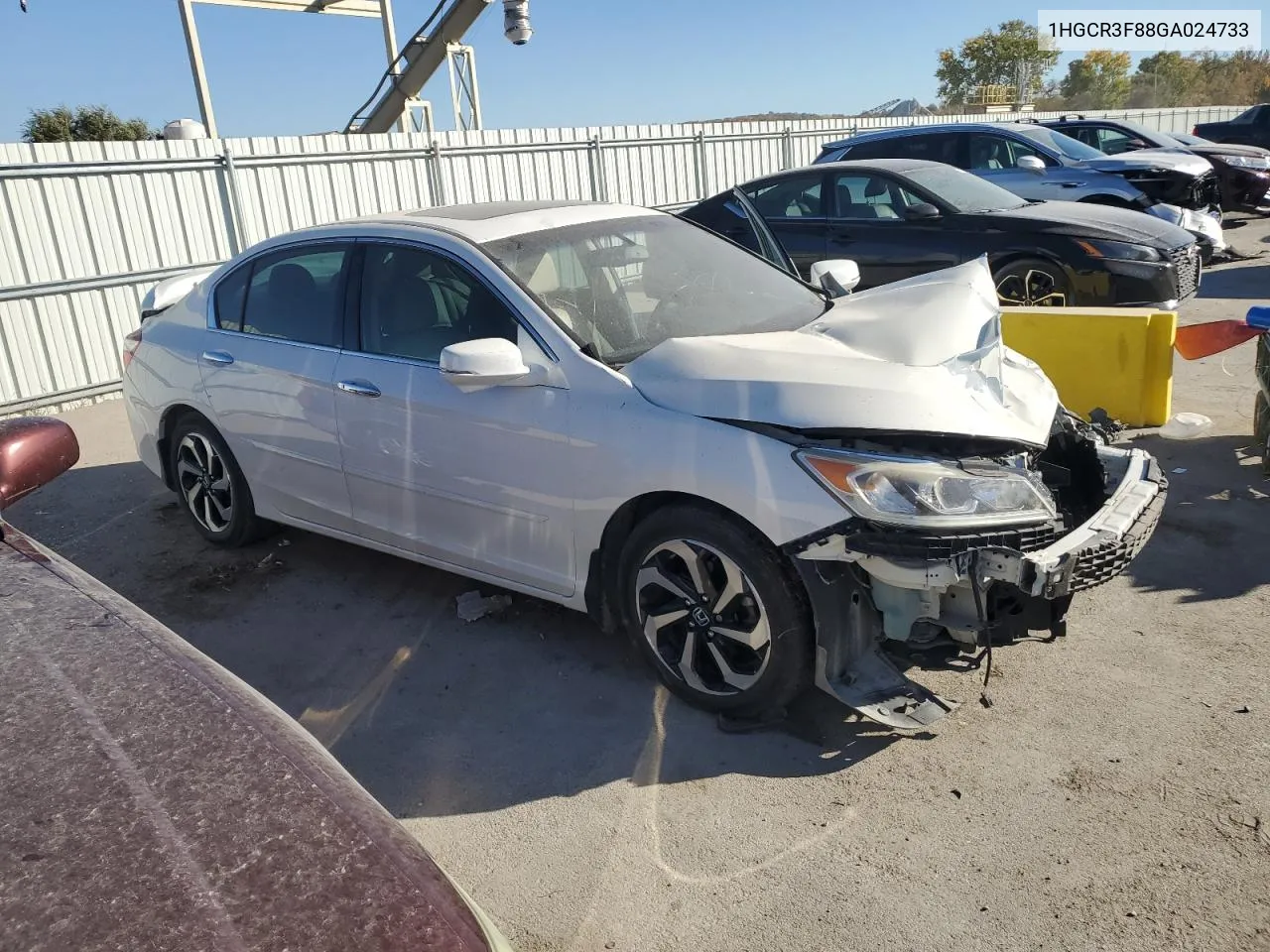 2016 Honda Accord Exl VIN: 1HGCR3F88GA024733 Lot: 77313474