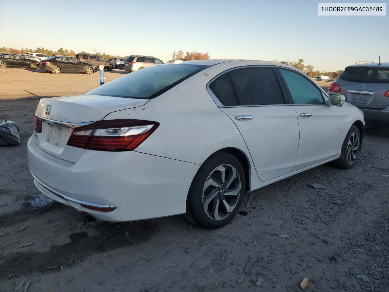 2016 Honda Accord Exl VIN: 1HGCR2F89GA035489 Lot: 77357314