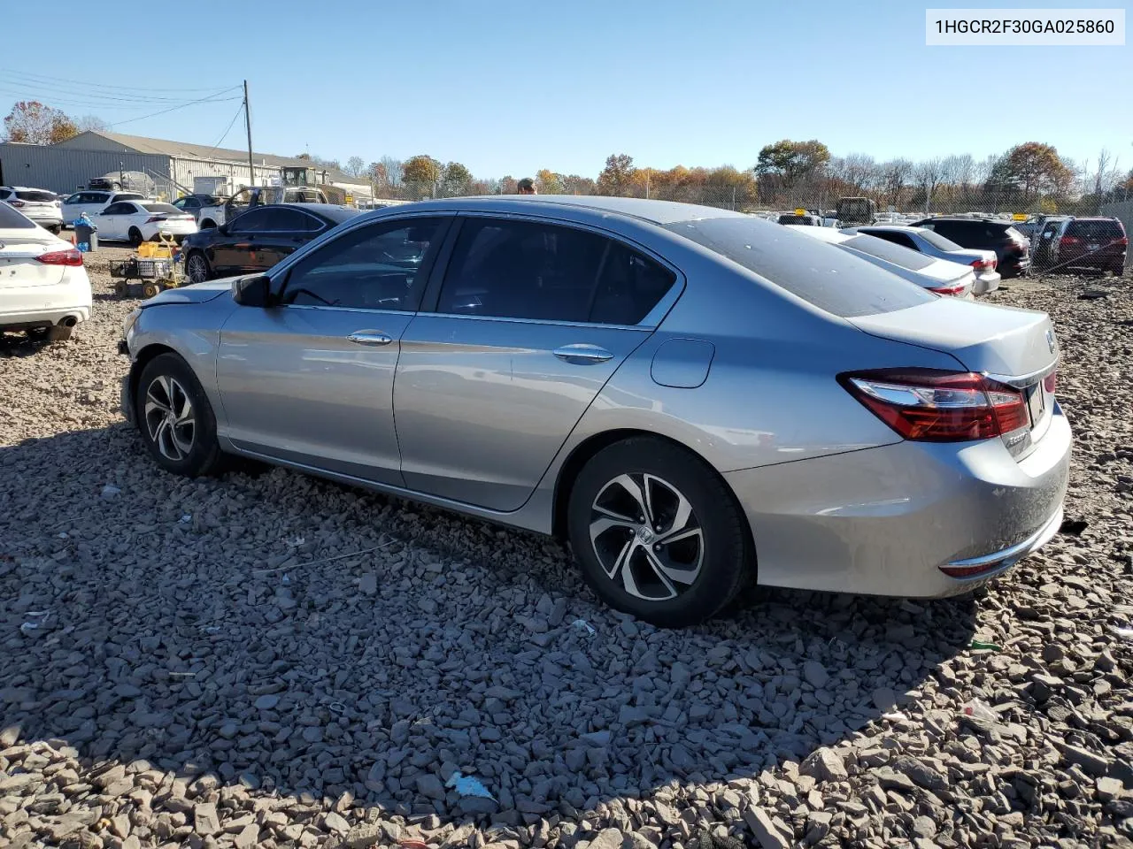 2016 Honda Accord Lx VIN: 1HGCR2F30GA025860 Lot: 77634214