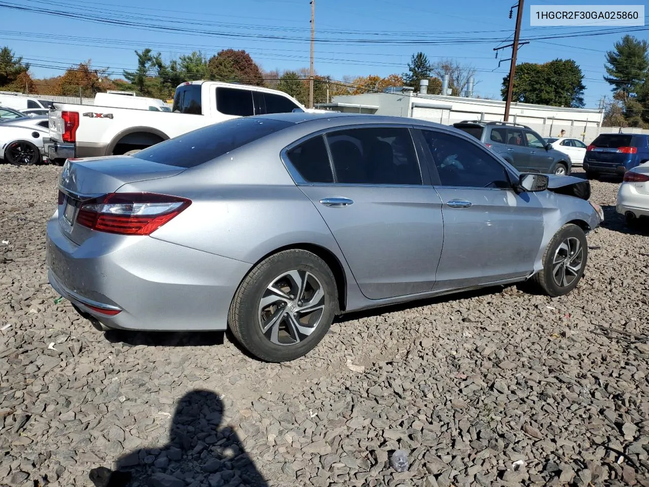 2016 Honda Accord Lx VIN: 1HGCR2F30GA025860 Lot: 77634214