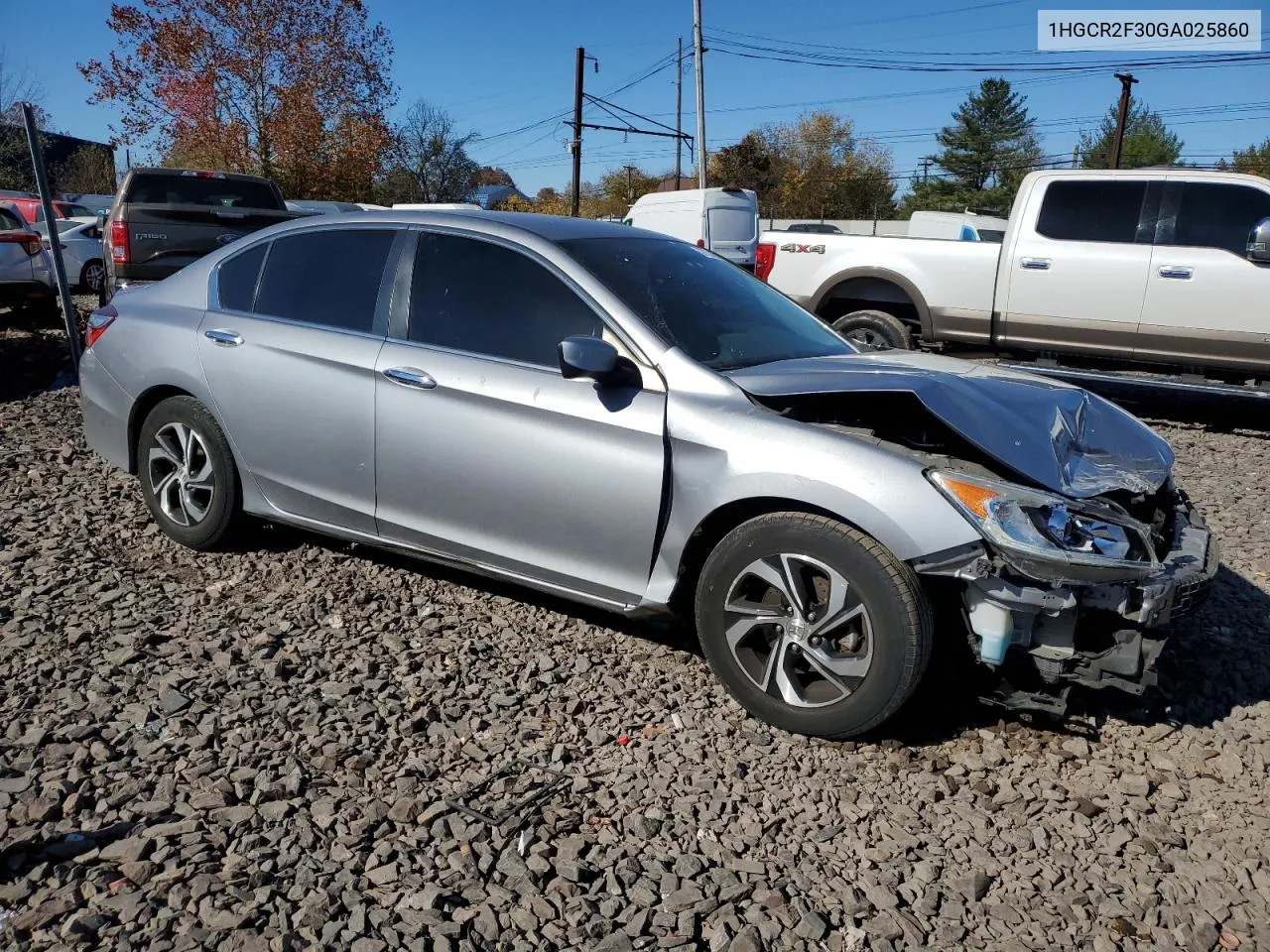 2016 Honda Accord Lx VIN: 1HGCR2F30GA025860 Lot: 77634214