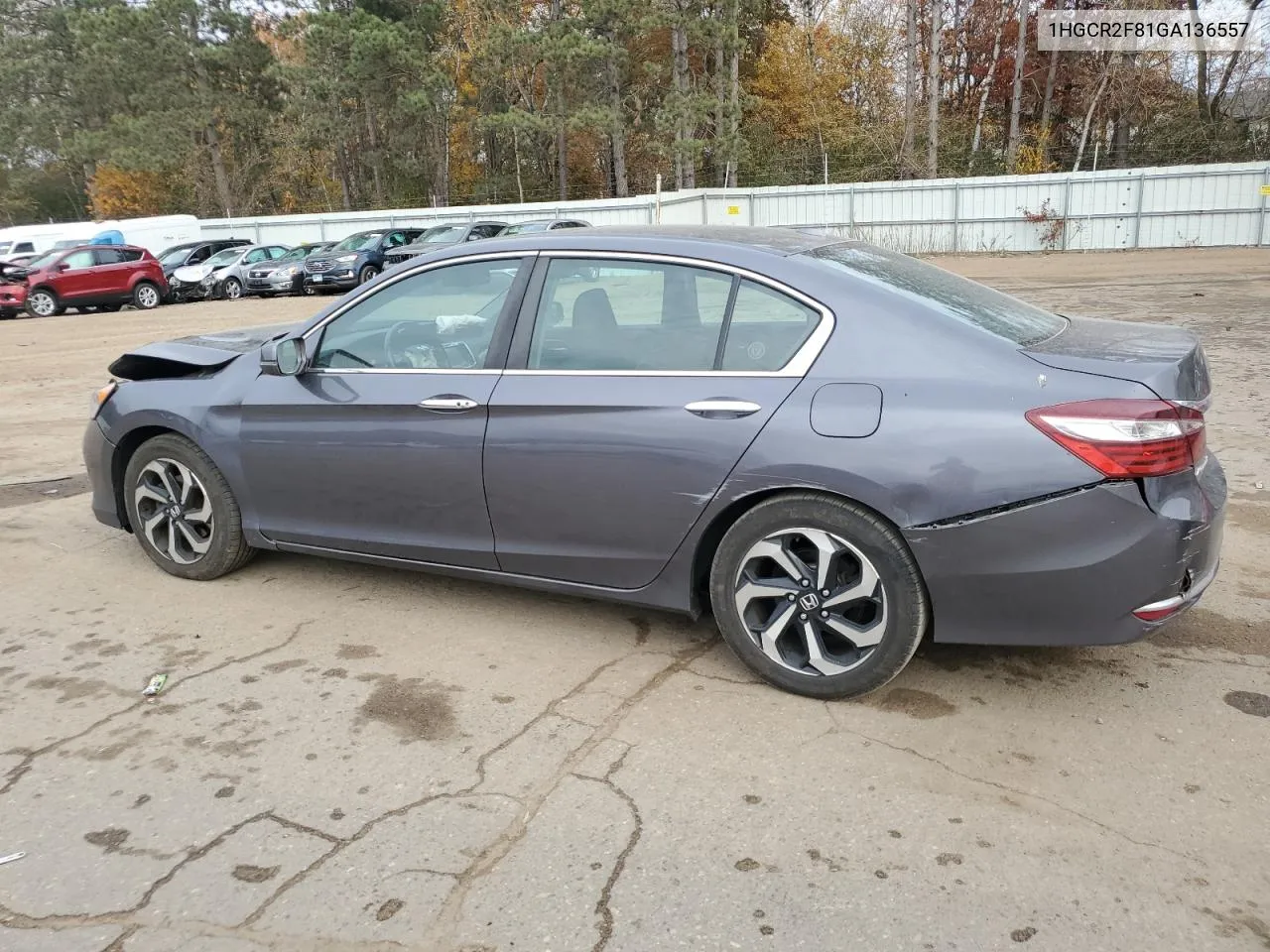 2016 Honda Accord Exl VIN: 1HGCR2F81GA136557 Lot: 77694304