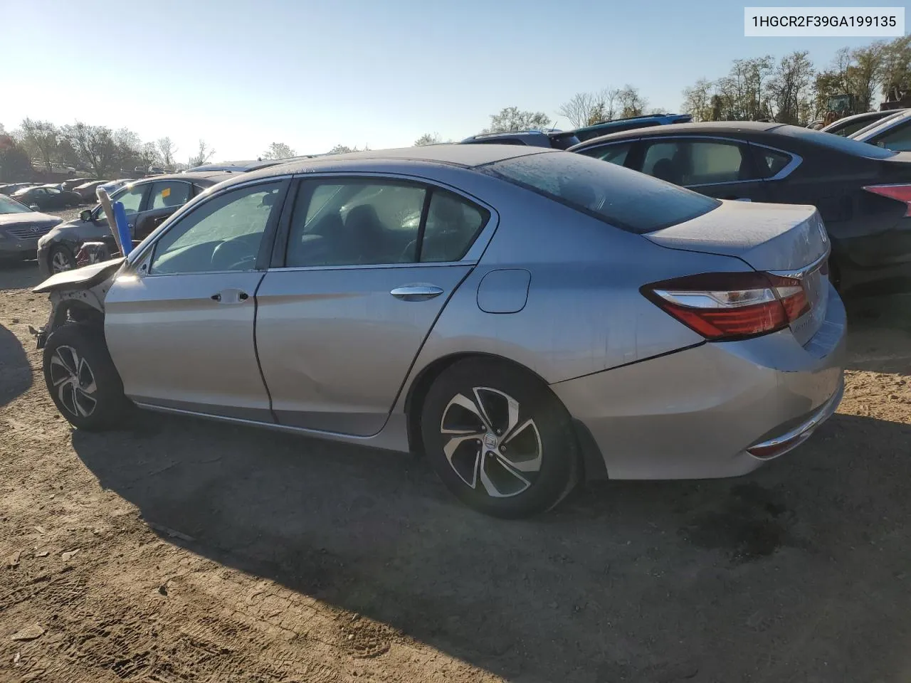 2016 Honda Accord Lx VIN: 1HGCR2F39GA199135 Lot: 77801254