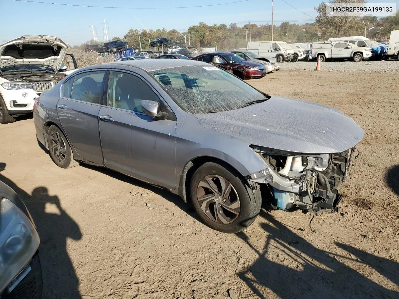 2016 Honda Accord Lx VIN: 1HGCR2F39GA199135 Lot: 77801254