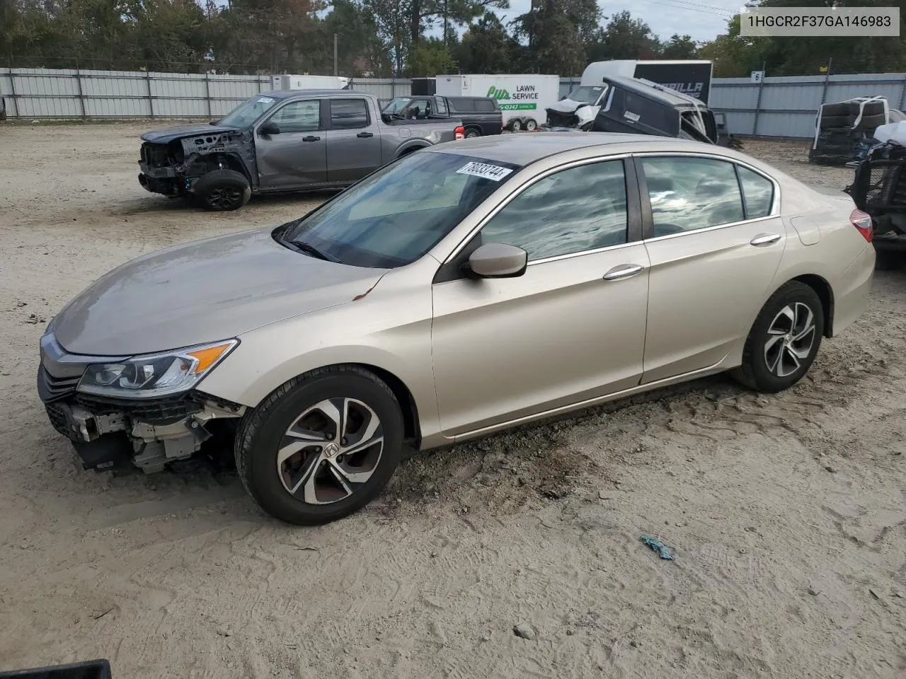 2016 Honda Accord Lx VIN: 1HGCR2F37GA146983 Lot: 78033744