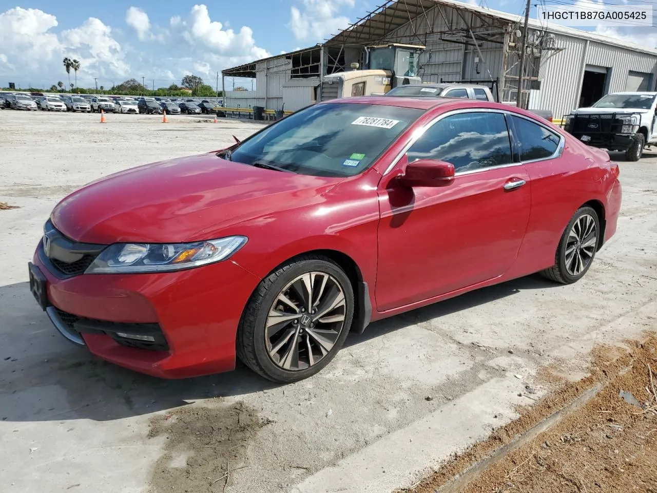 2016 Honda Accord Exl VIN: 1HGCT1B87GA005425 Lot: 78281784