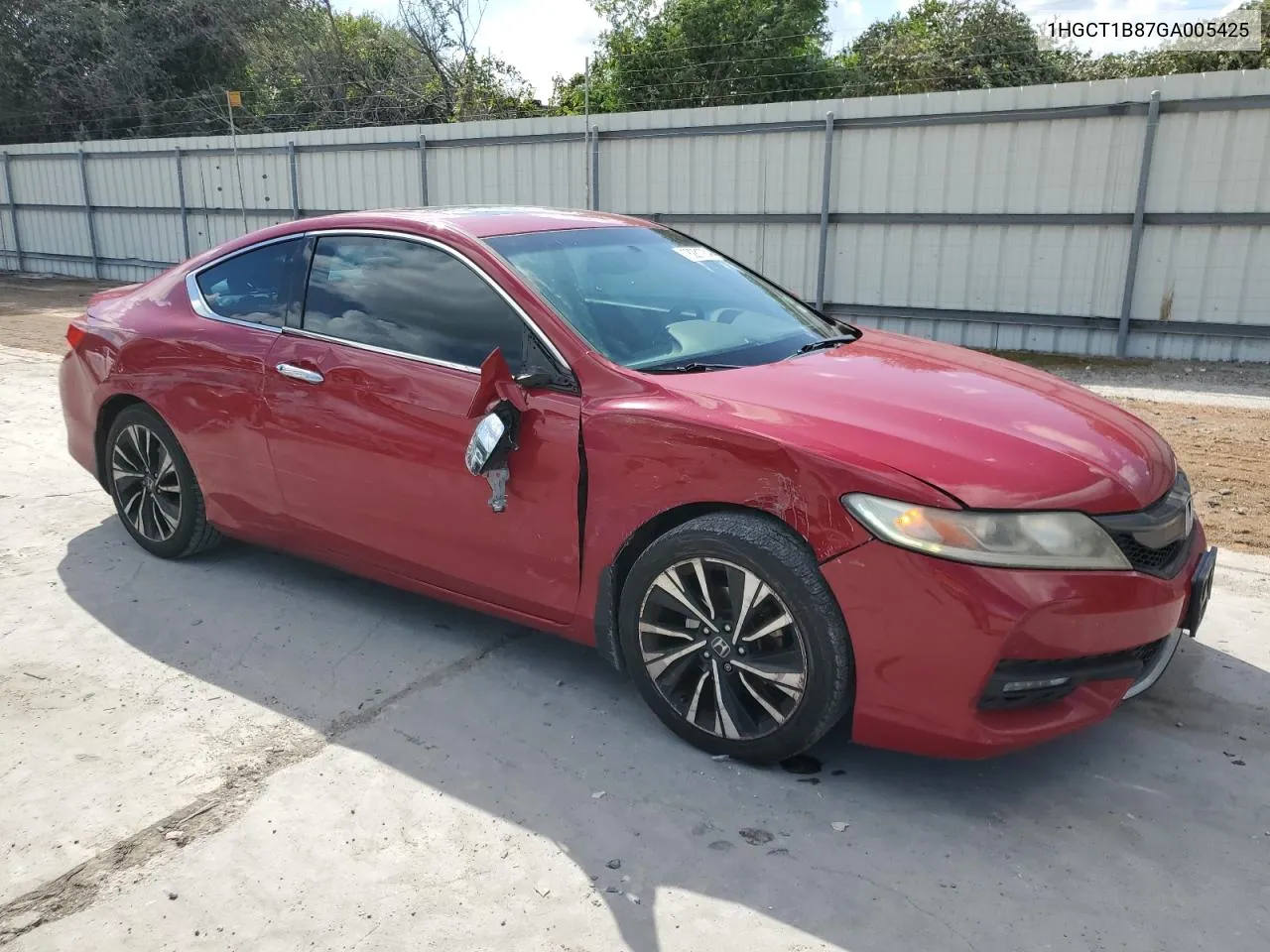 2016 Honda Accord Exl VIN: 1HGCT1B87GA005425 Lot: 78281784