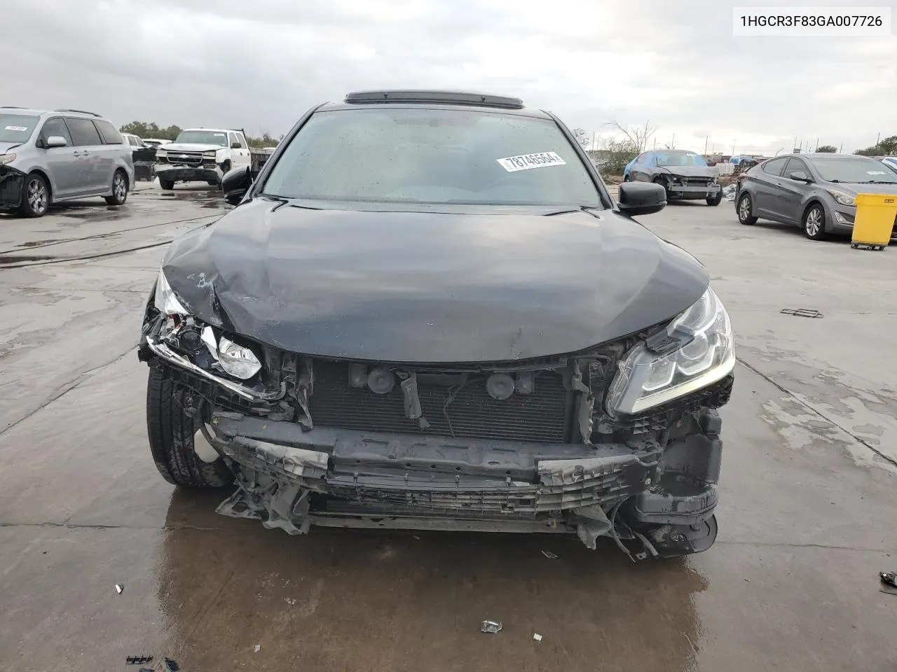 2016 Honda Accord Exl VIN: 1HGCR3F83GA007726 Lot: 78746564