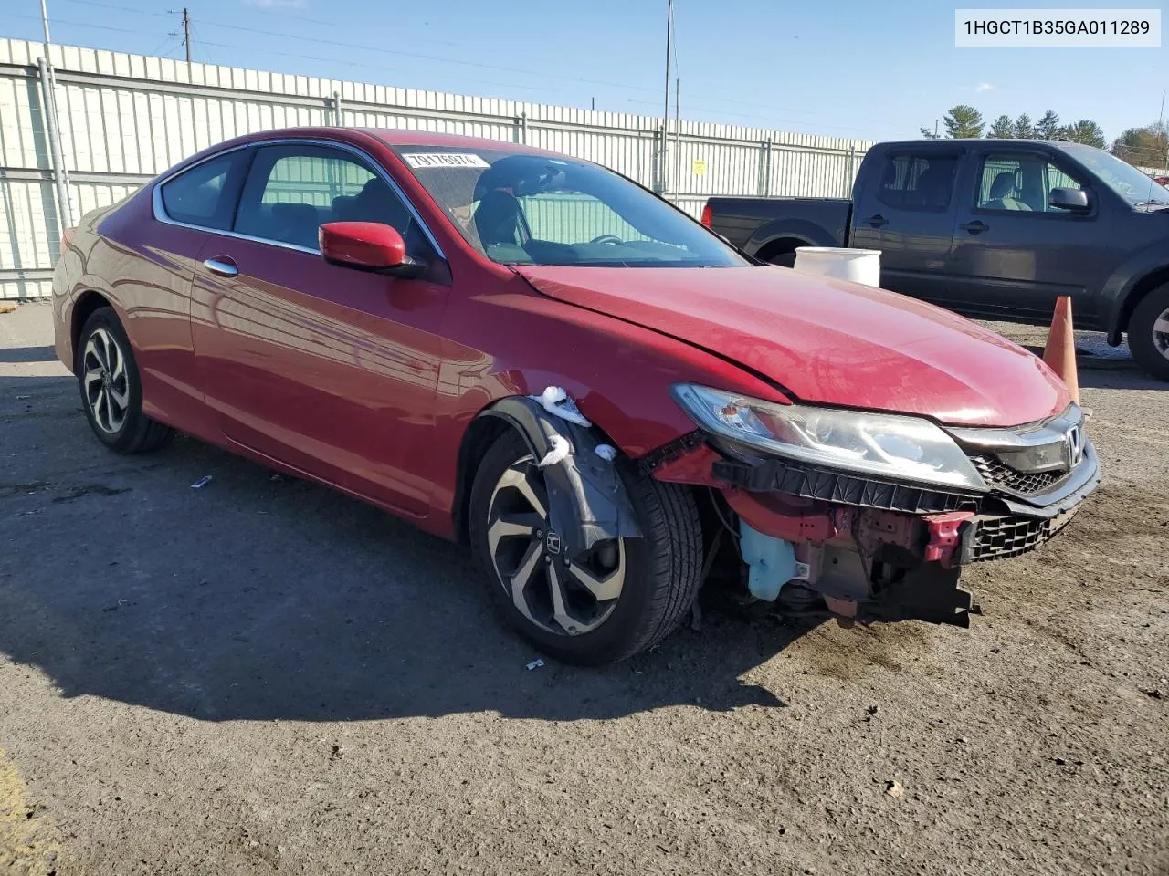 2016 Honda Accord Lx-S VIN: 1HGCT1B35GA011289 Lot: 79176974