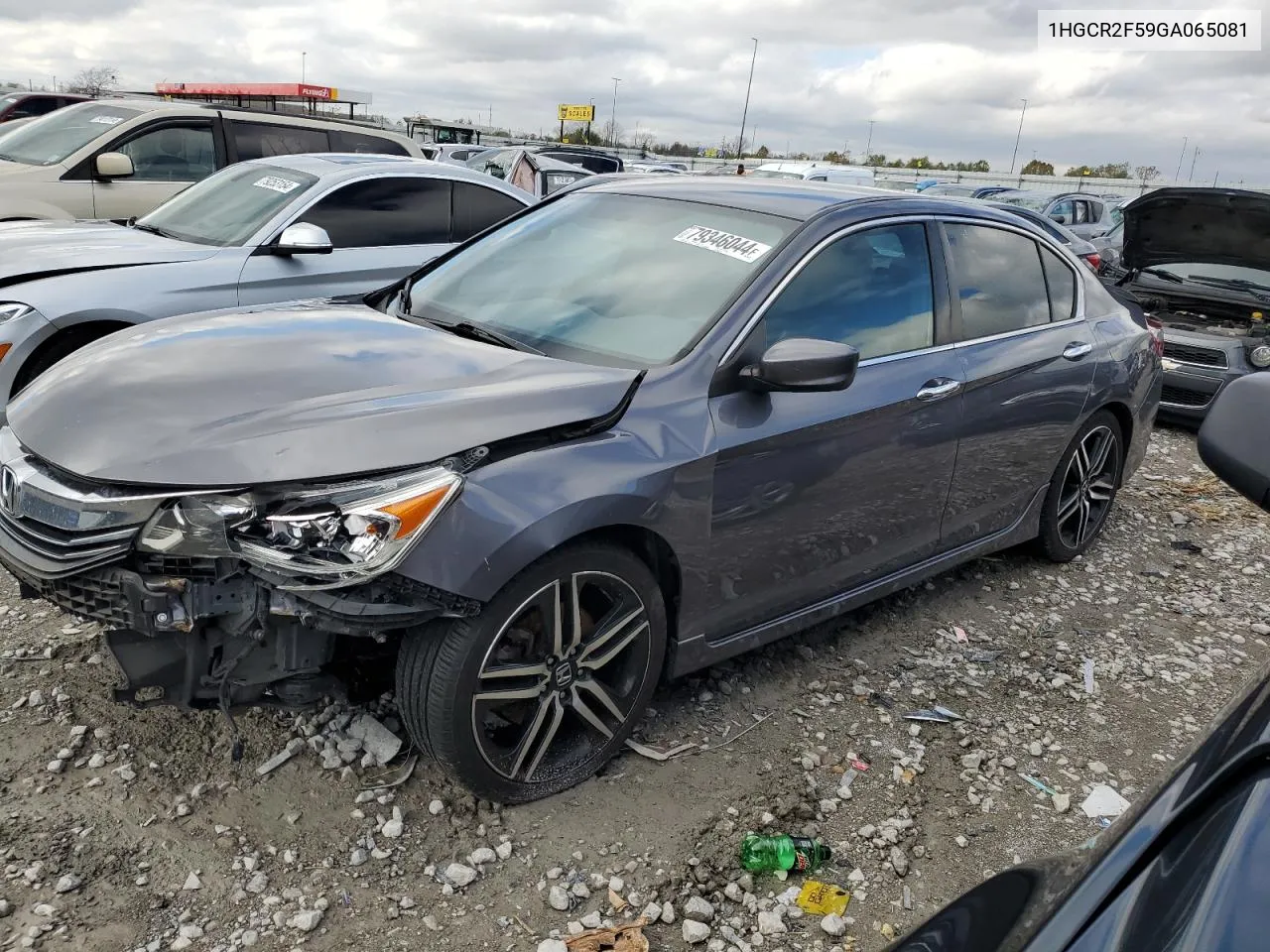 1HGCR2F59GA065081 2016 Honda Accord Sport