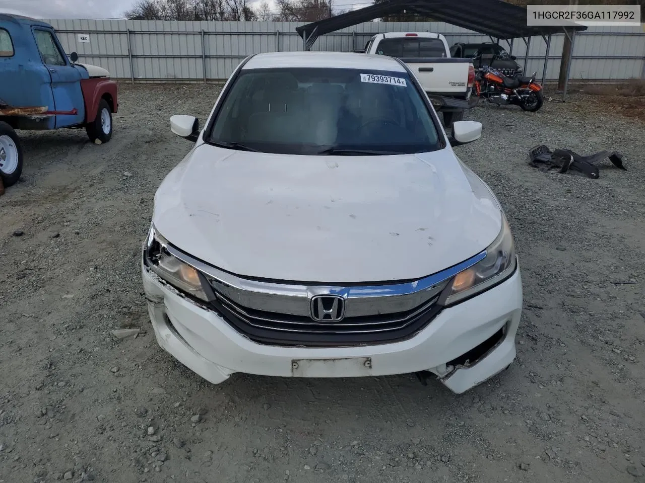 2016 Honda Accord Lx VIN: 1HGCR2F36GA117992 Lot: 79393714