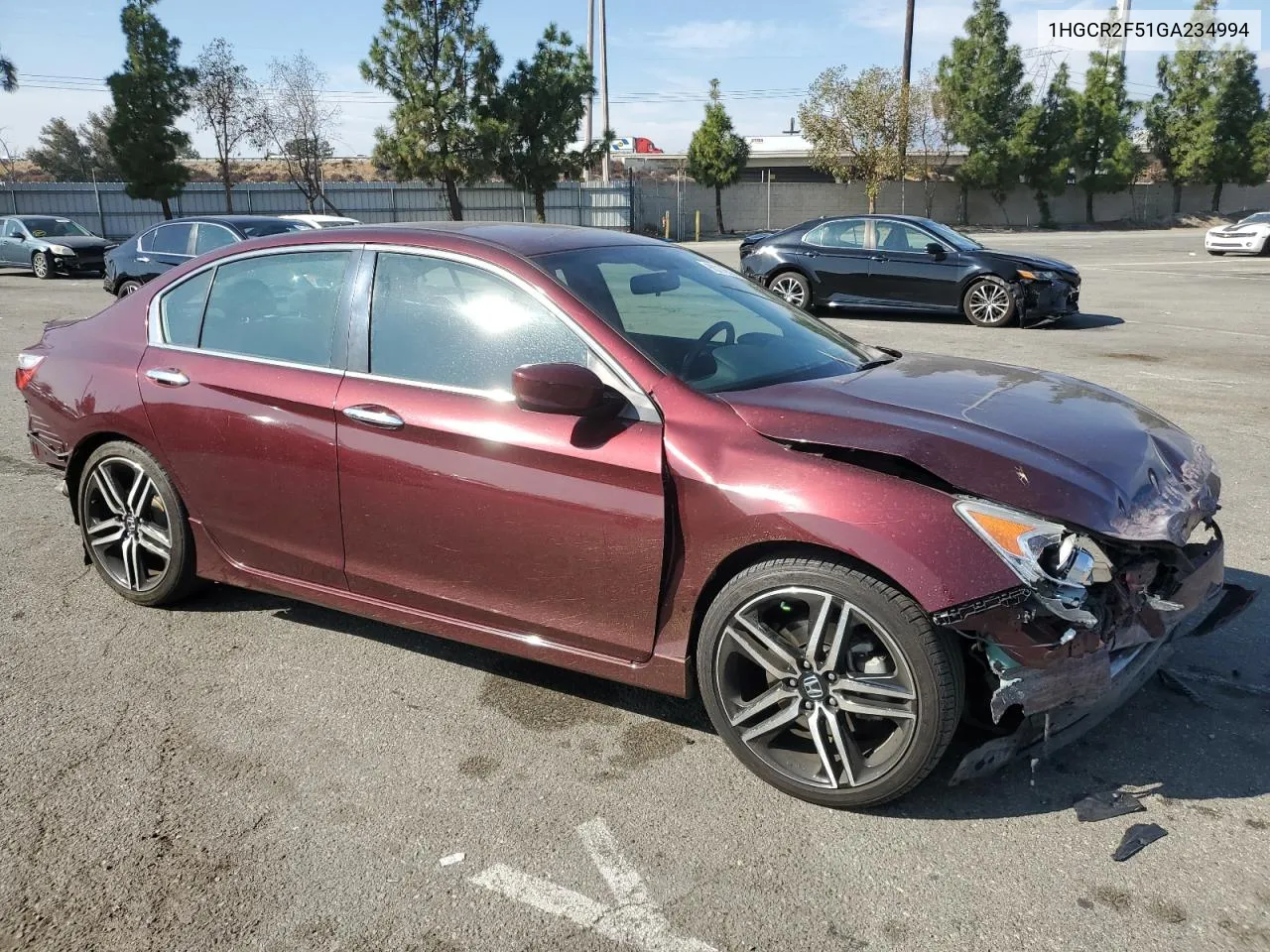 2016 Honda Accord Sport VIN: 1HGCR2F51GA234994 Lot: 80276524