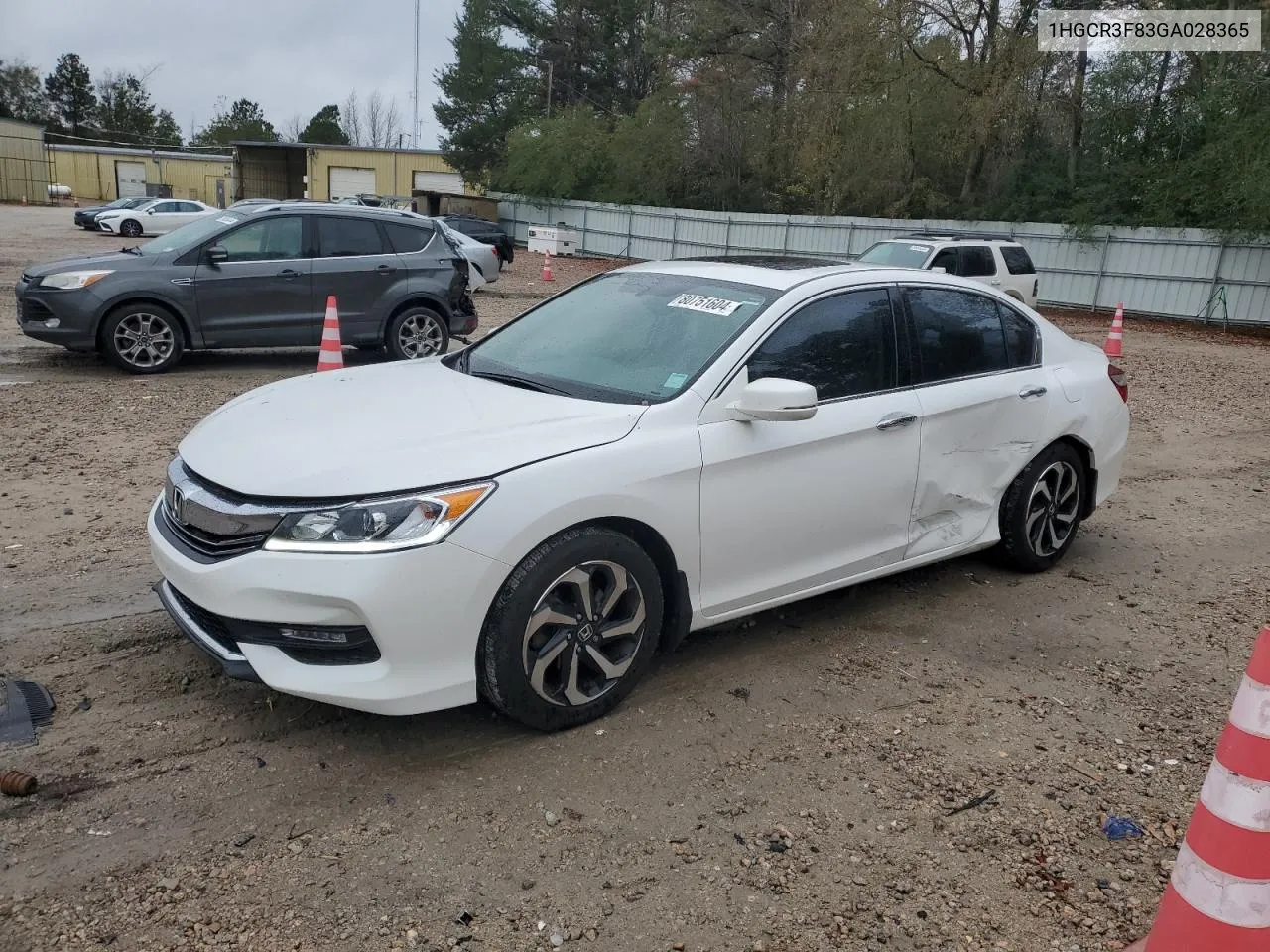 2016 Honda Accord Exl VIN: 1HGCR3F83GA028365 Lot: 80751604