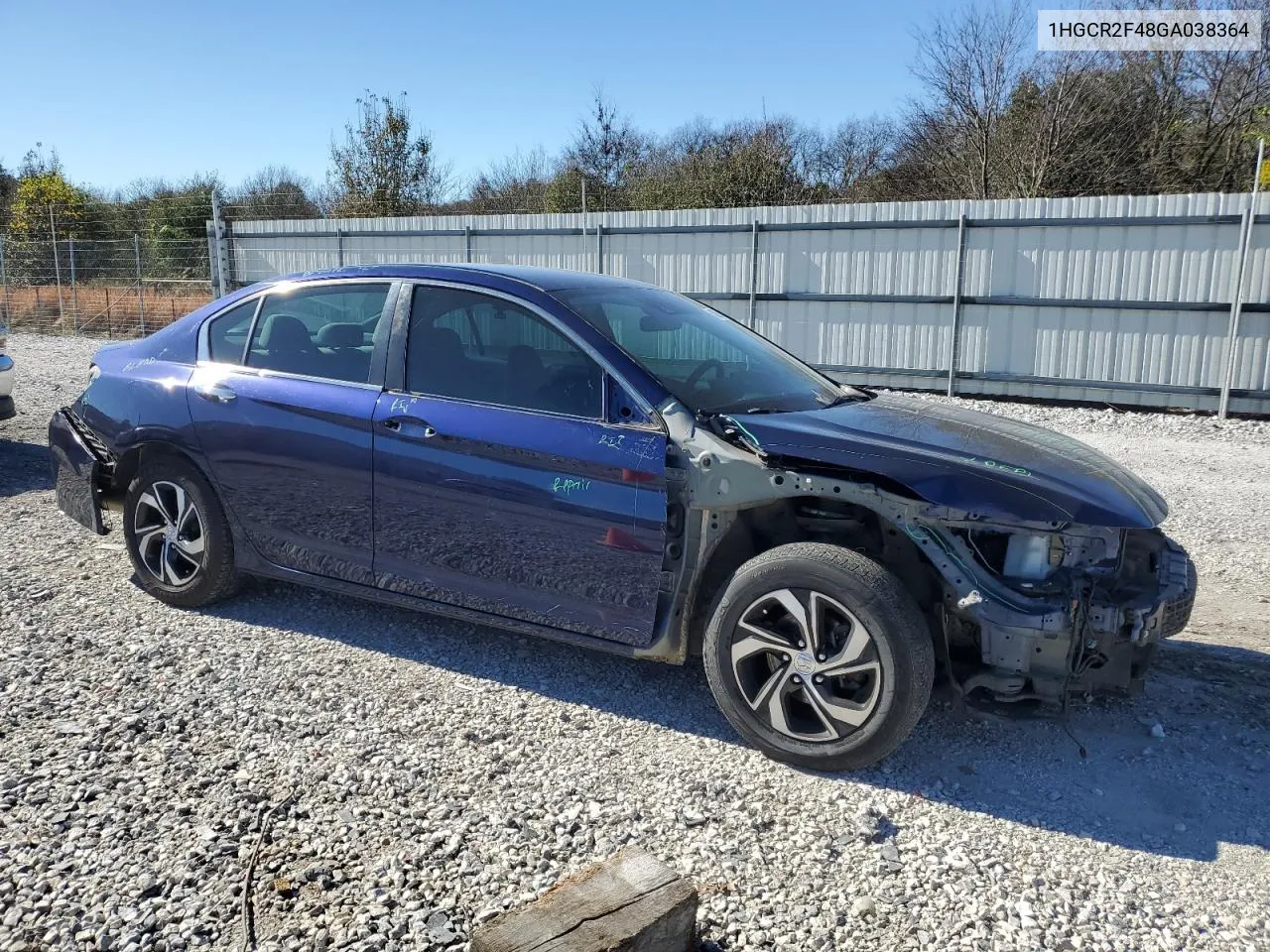 2016 Honda Accord Lx VIN: 1HGCR2F48GA038364 Lot: 80858804